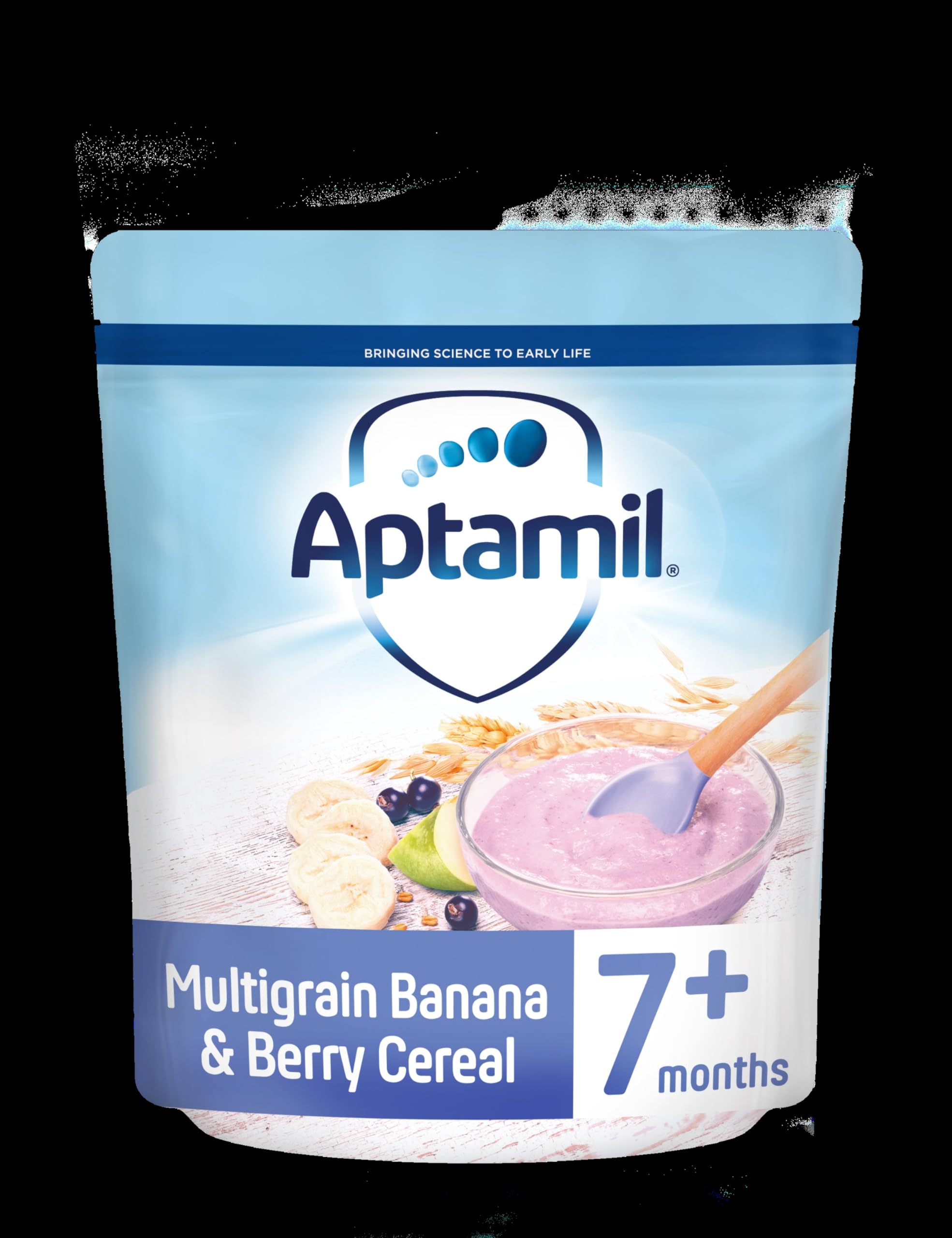 Aptamil Multigrain Banana & Berry Porridge Baby Food Cereal, 7+ Months, 200g 6