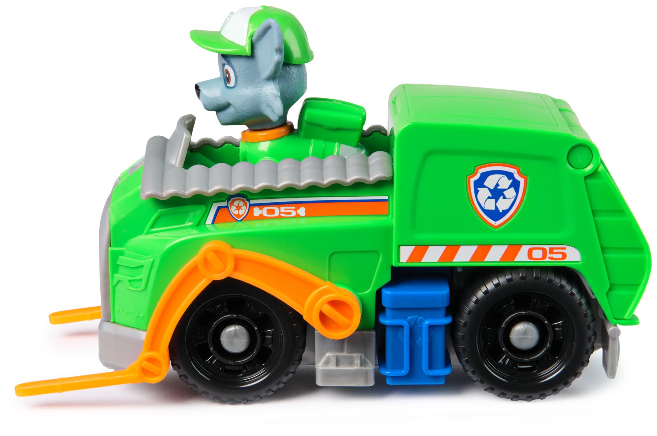 Paw Patrol Rocky's Recycling Lorry - Toy Vehicle with Collectible Action Figure for Kids 3+ 4