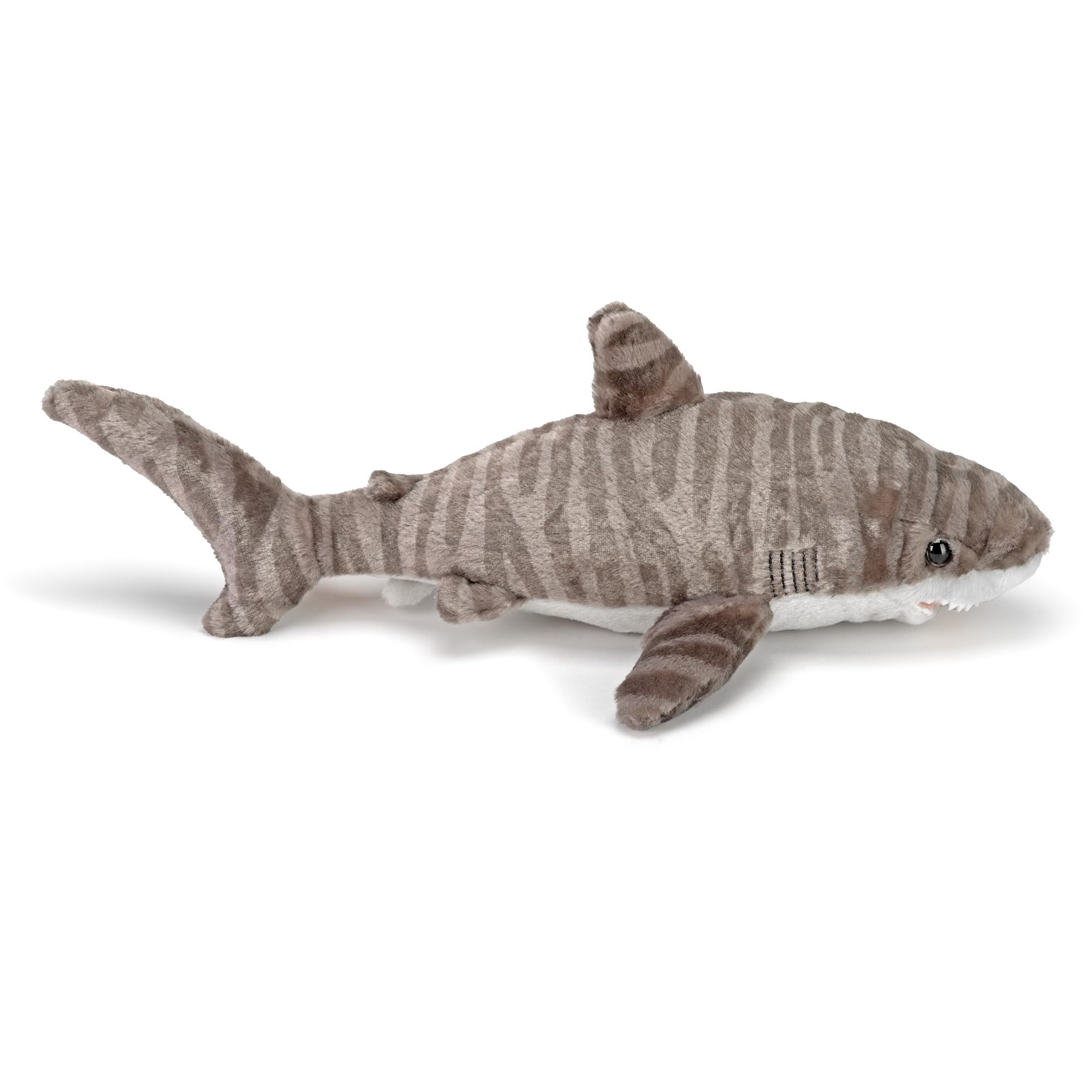 WILD REPUBLIC Tiger Shark Plush Soft Toy Cuddlekins Stuffed Animal for Kids 40 cm