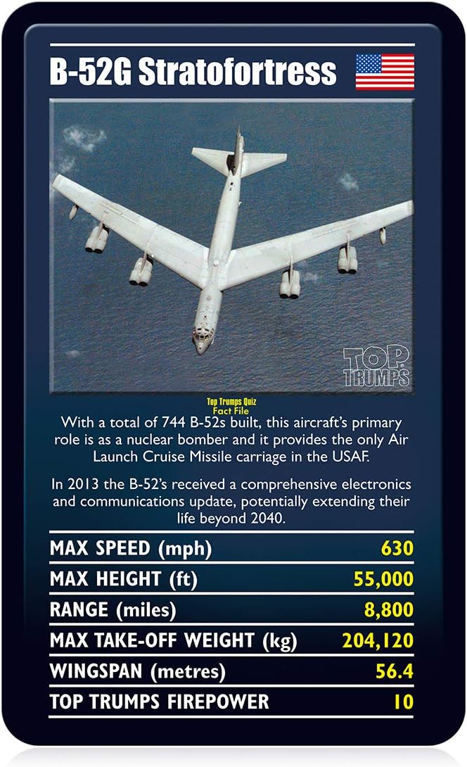 Top Trumps Ultimate Military Jets Card Game 5