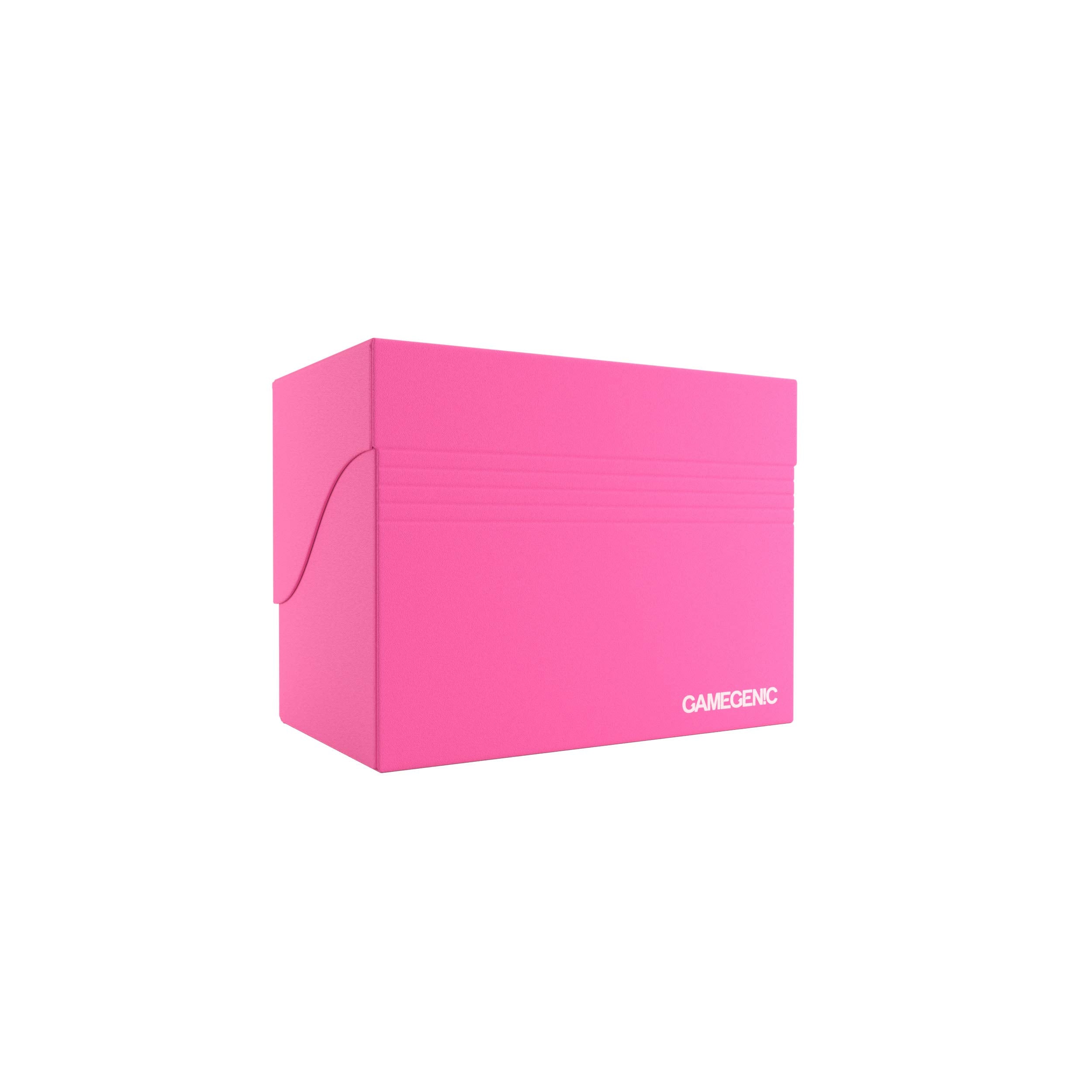 Gamegenic 80-Card Side Holder - Pink Deck Box | Self-Locking Lid | Cobra Neck Access 8