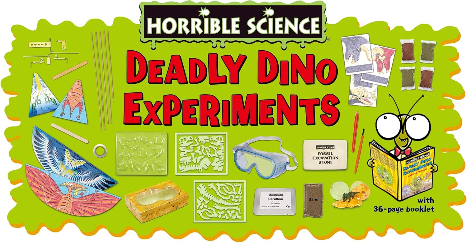 Horrible Science - Deadly Dino Experiments Science Kit for Kids, Age 6-12