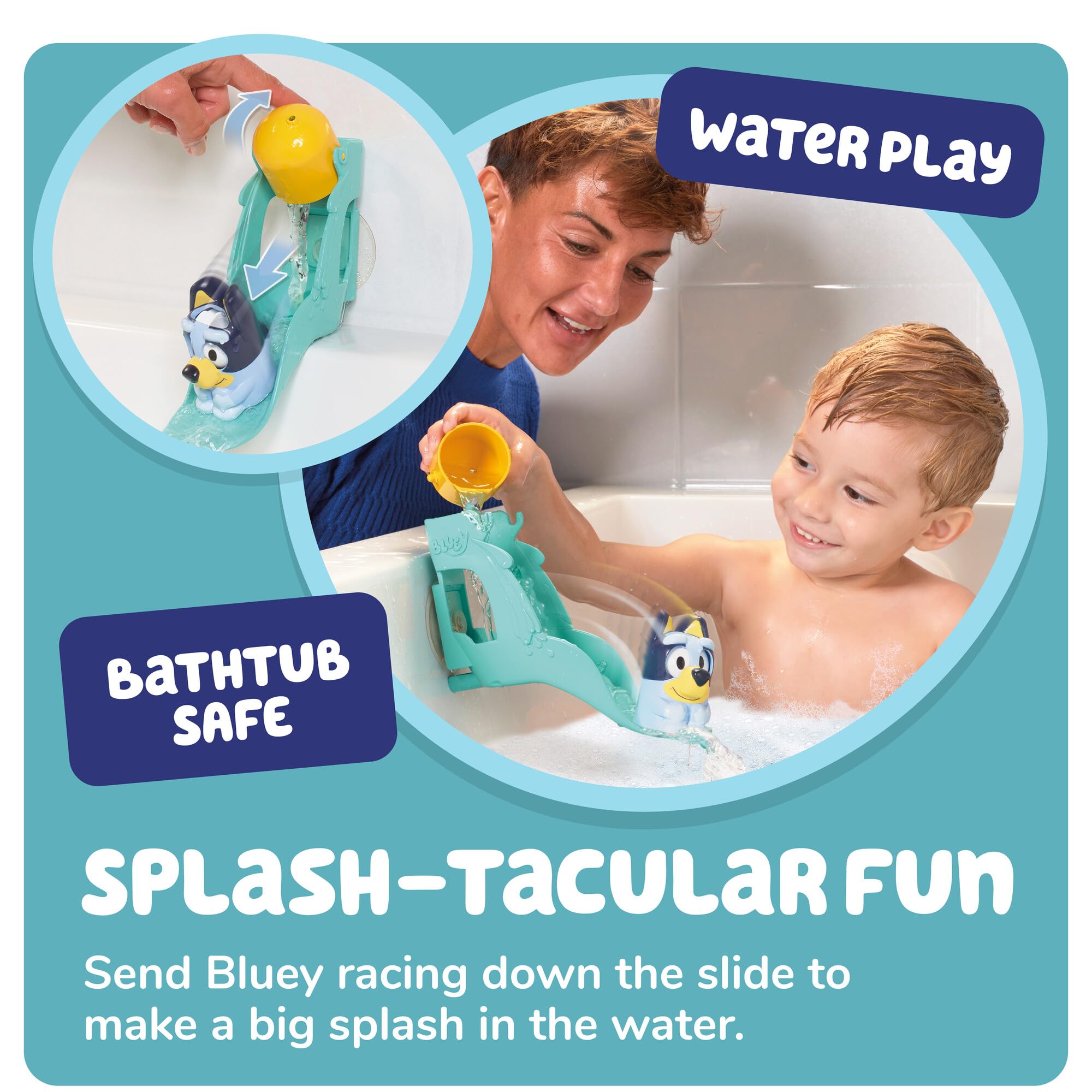 Toomies Bluey’s Waterslide - Bath Toy for Toddlers with Moving Eyes, Water Play Fun 5