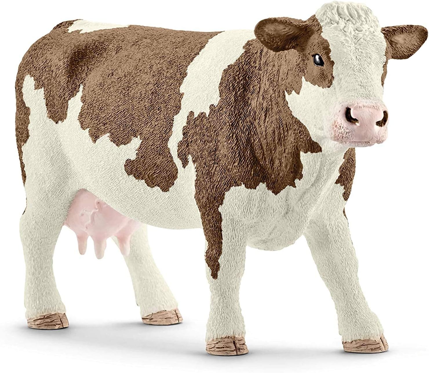 Schleich 13801 Simmental Cow - Detailed Animal Figure for Kids 3+
