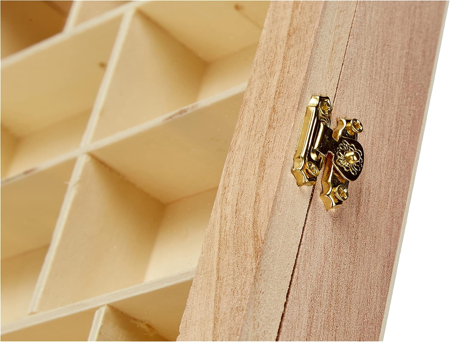 Artemio Wooden Display Case - 16 Compartment Craft Storage Box for Collectibles 4