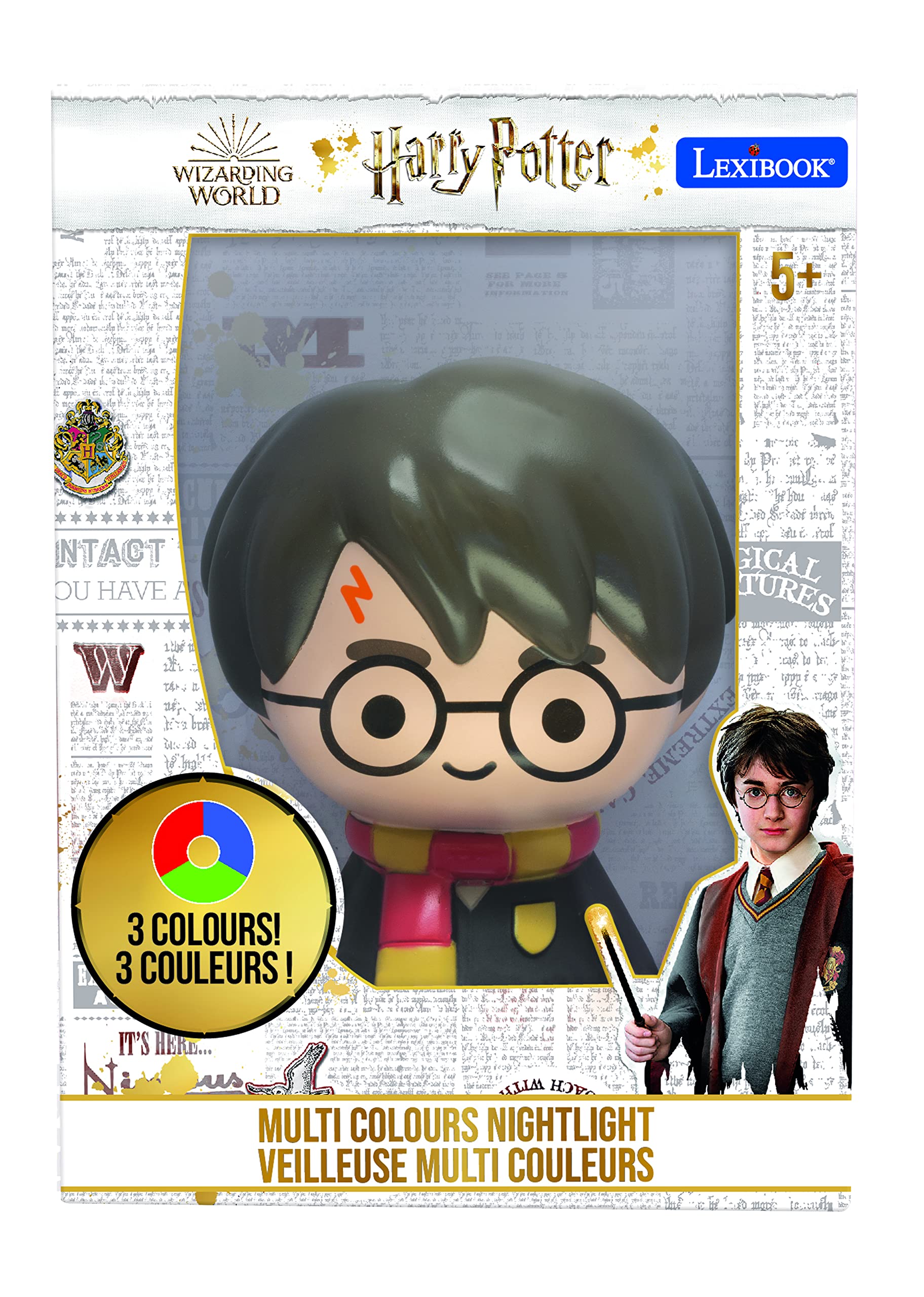 LEXIBOOK Harry Potter Color Nightlight - NLJ01HP - Multi-Color LED Light with Color Change Feature 16