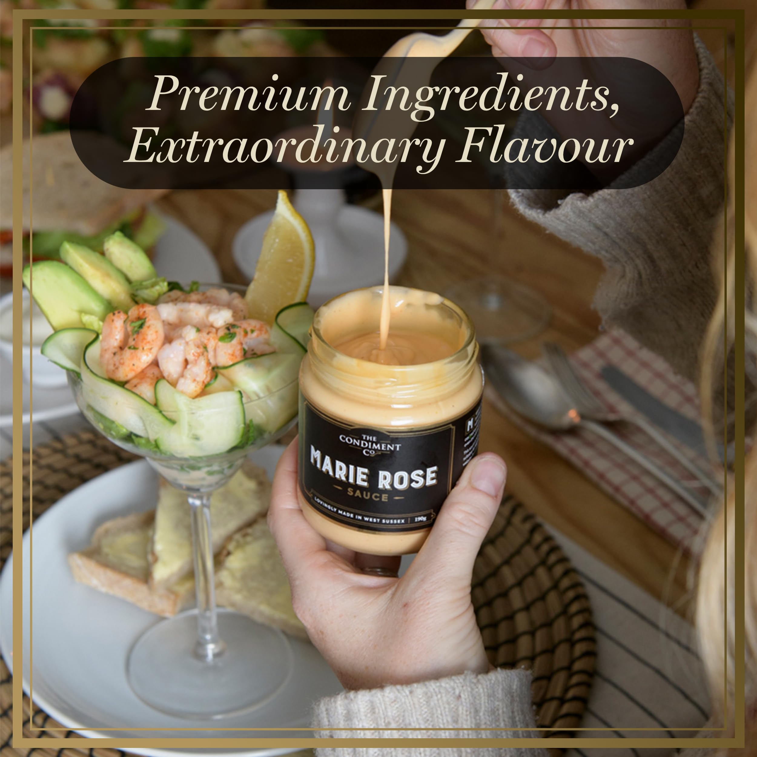 The Condiment Company Marie Rose Sauce 190g - Creamy Gluten-Free Cocktail Sauce