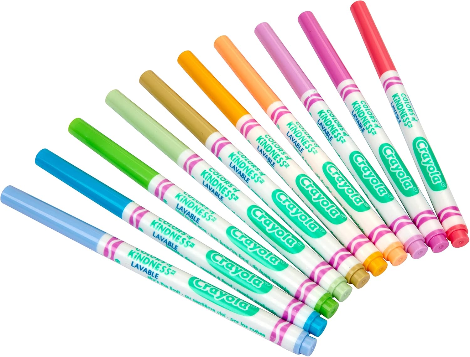 CRAYOLA Colours of Kindness Washable Fine Line Markers - Assorted Colors (58-7827) 3