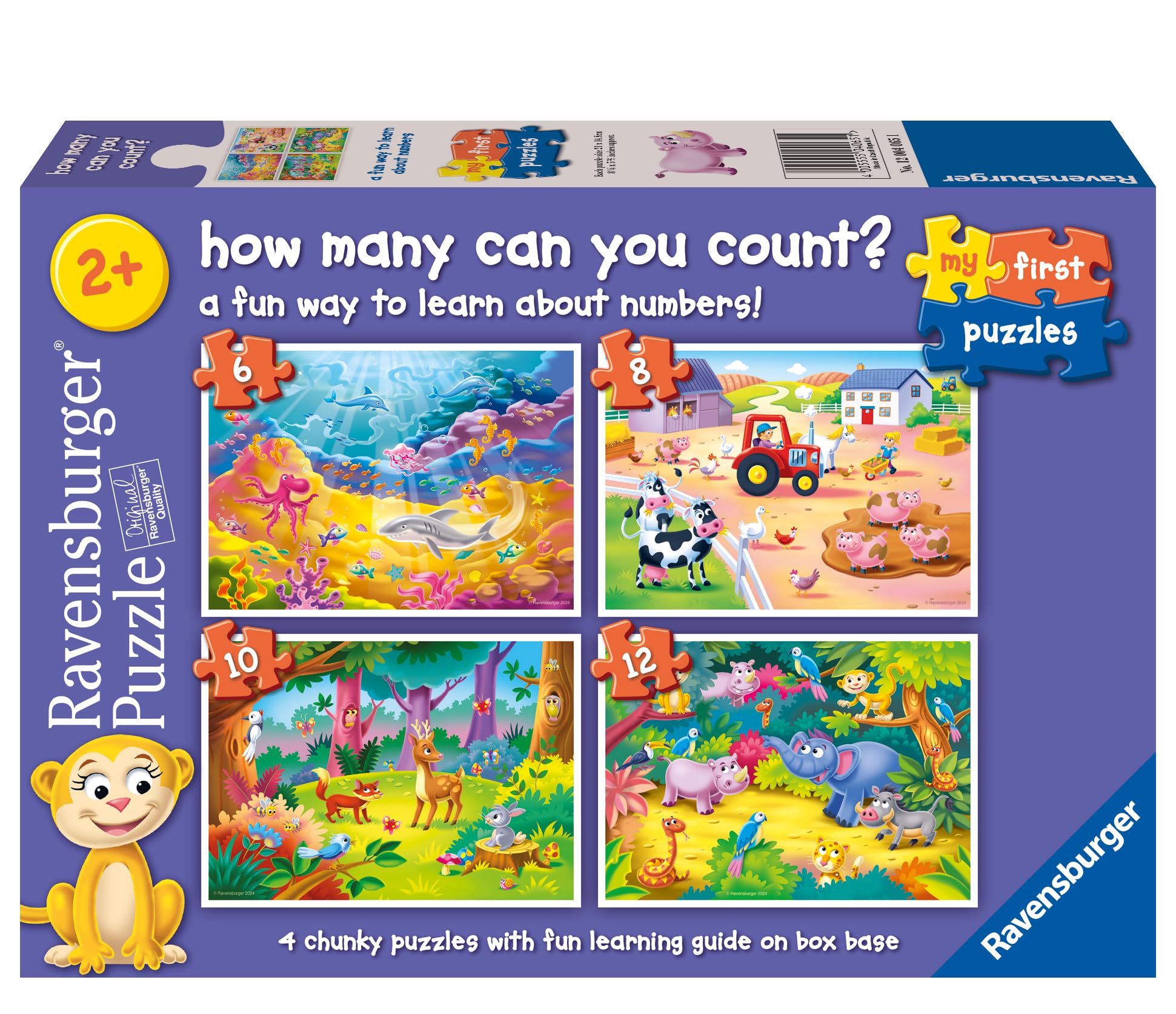 Ravensburger Counting Animals - My First Jigsaw Puzzles for Toddlers Age 2+