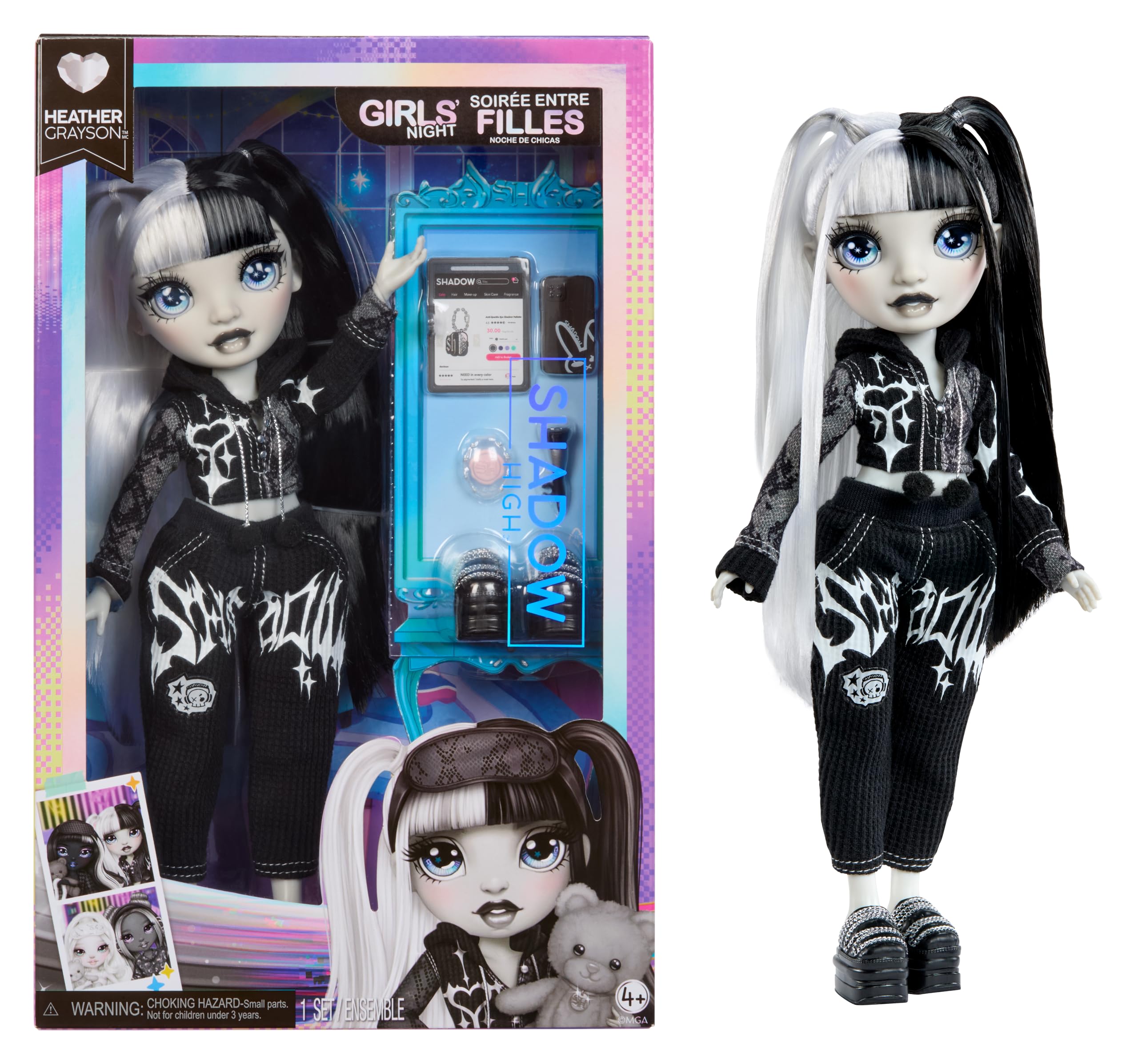 Rainbow High Shadow High Girl's Night - Heather Grayson Doll | 28cm | Fully Articulated
