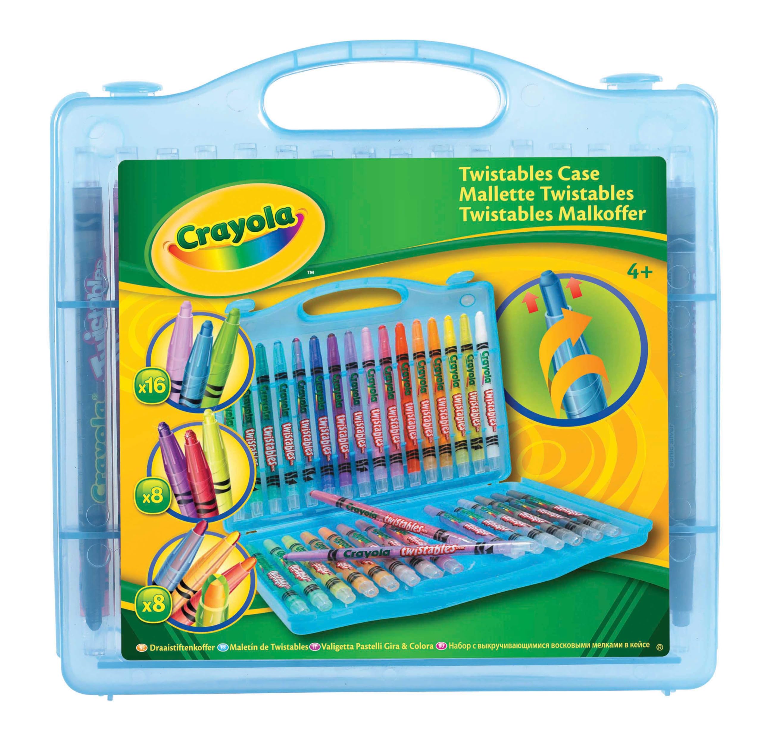 CRAYOLA Twistables Colouring Pens & Markers - 32 Count Pack with Carry Case | No Sharpening | Break-Resistant 2