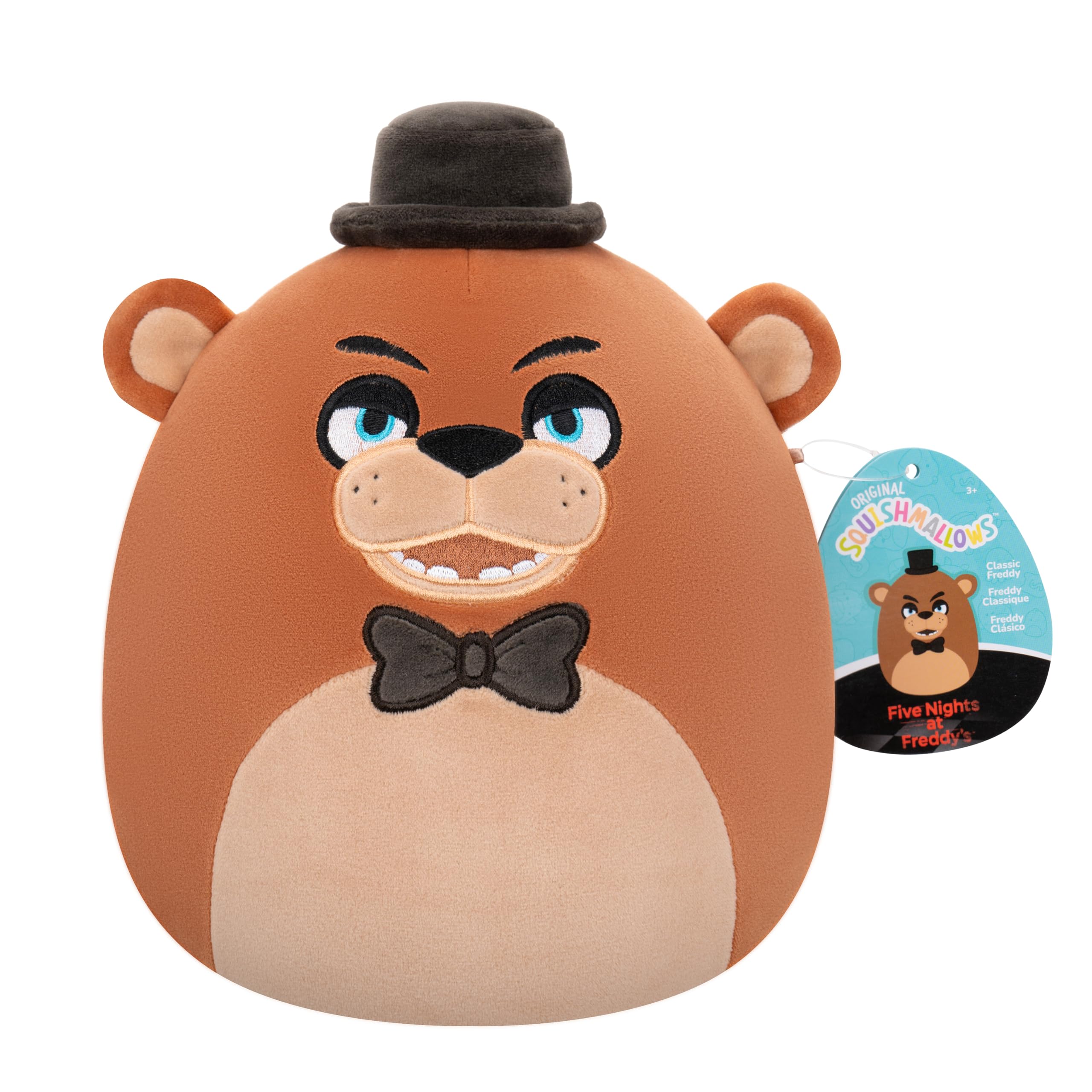 Squishmallows Five Nights at Freddy’s Classic Freddy 8-Inch Plush | Ultra-Soft Polyester 5