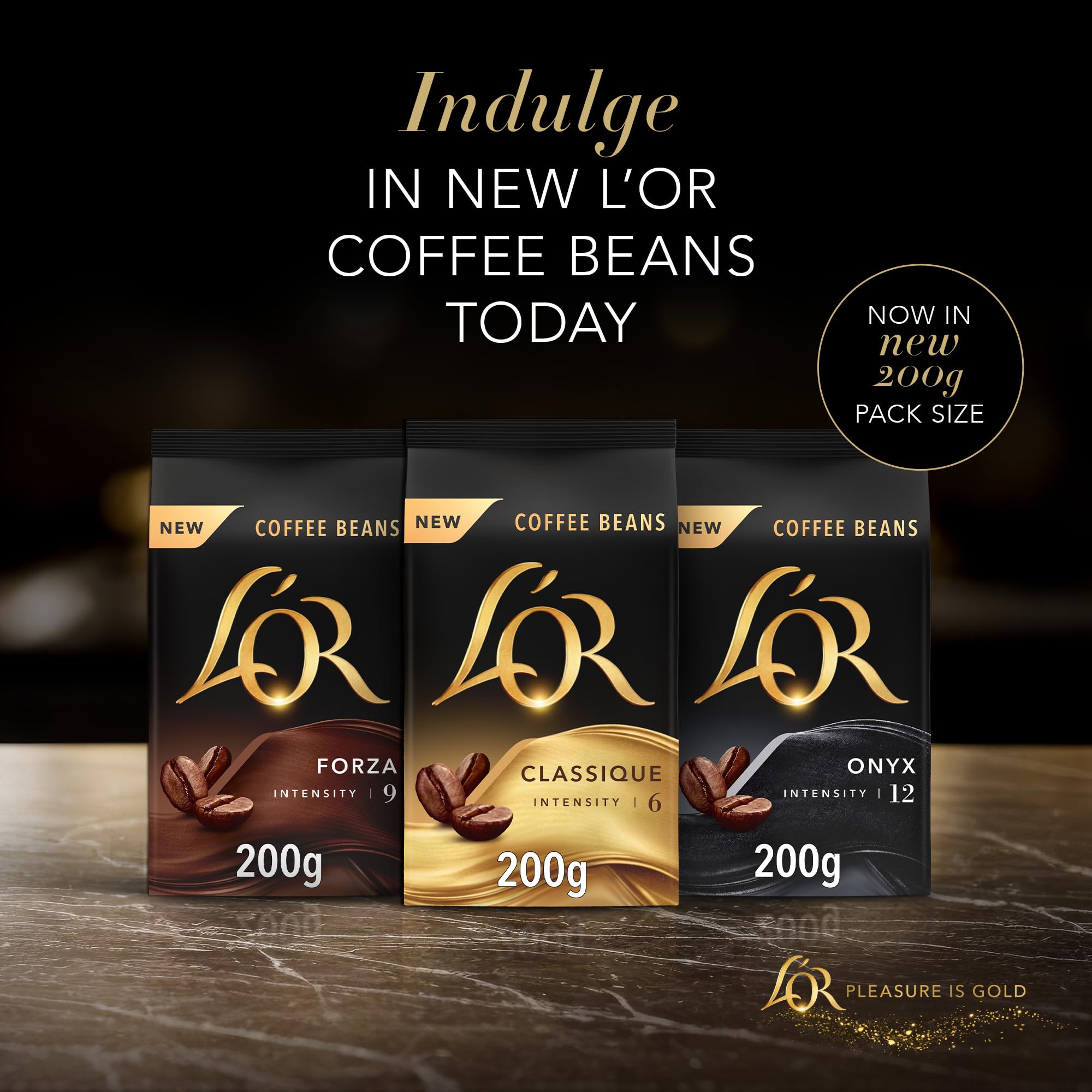 L'OR Classique Coffee Beans 200g Intensity 6 - Balanced & Smooth with Citrus Notes (Pack of 4, 800g Total) 4