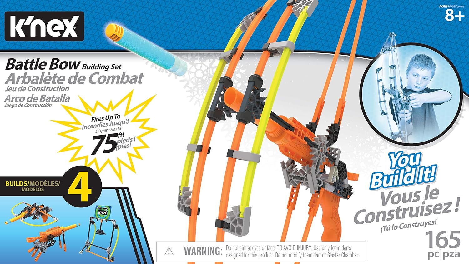 K'NEX K-Force Battle Bow Building Set - 165-Piece Educational Toy for Ages 8+ 3
