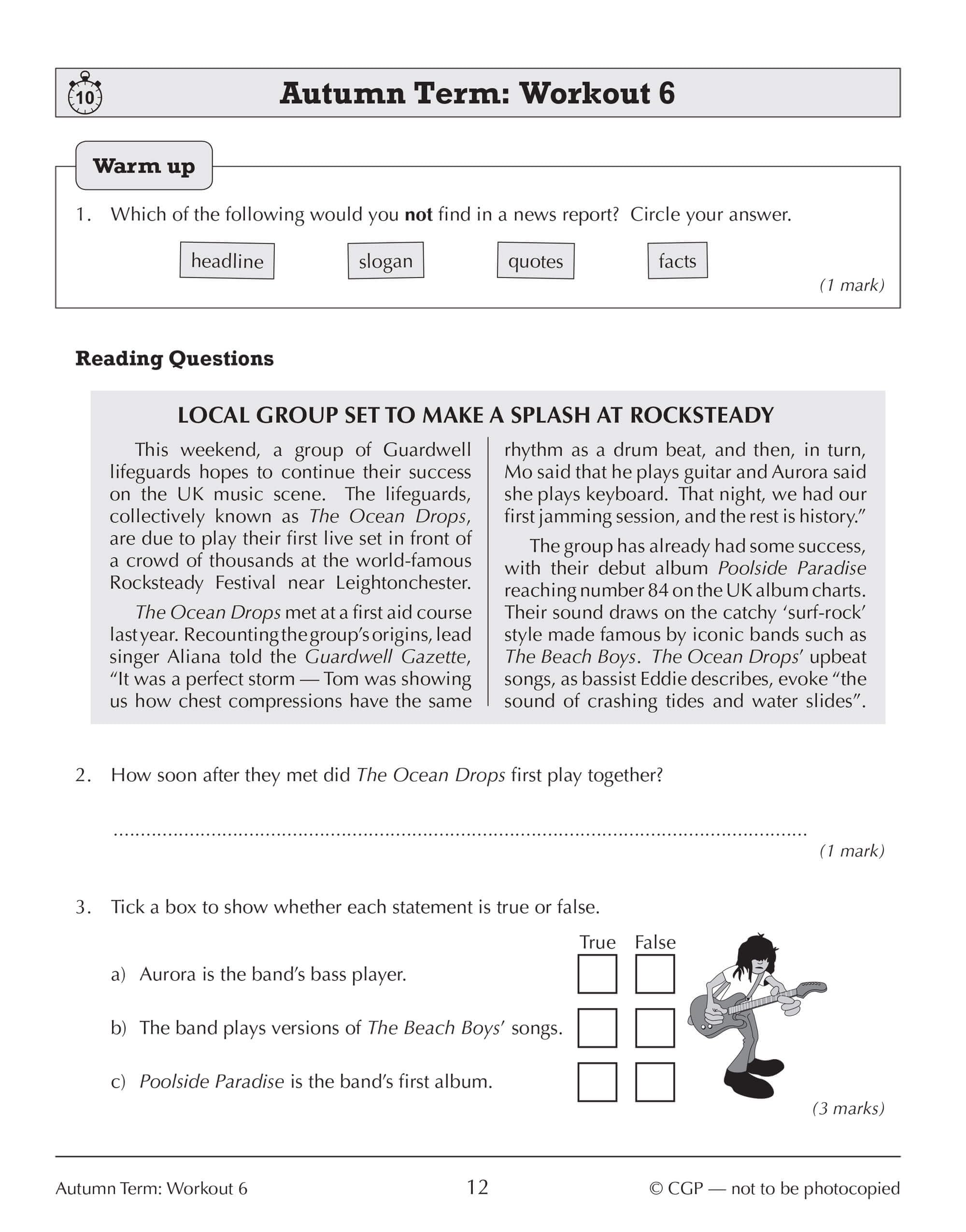 CGP Books Year 7 English 10-Minute Weekly Workouts - KS3 Study Aid | Ages 11-12 | Paperback
