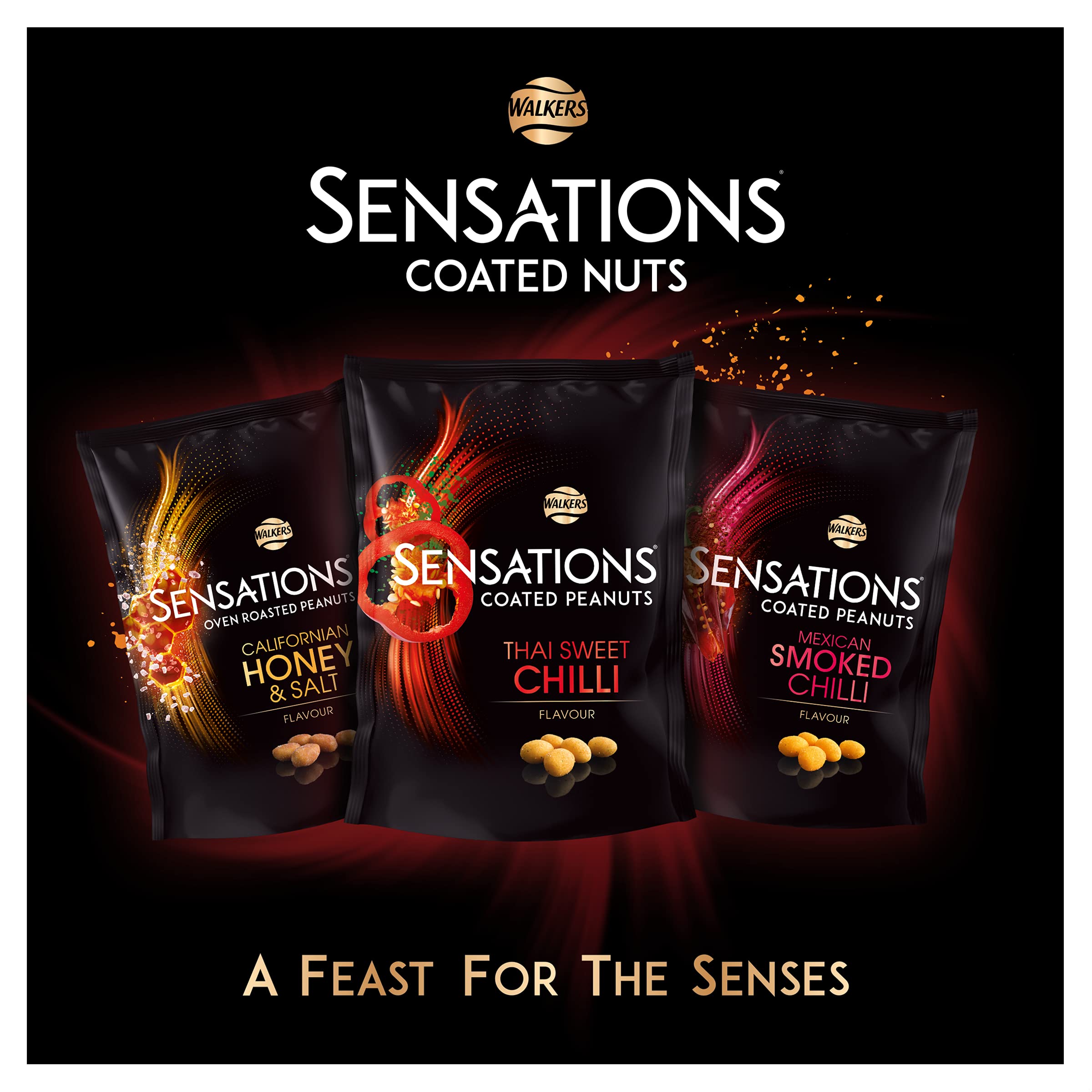 Walkers Sensations Thai Sweet Chilli Coated Sharing Peanuts 150g 3