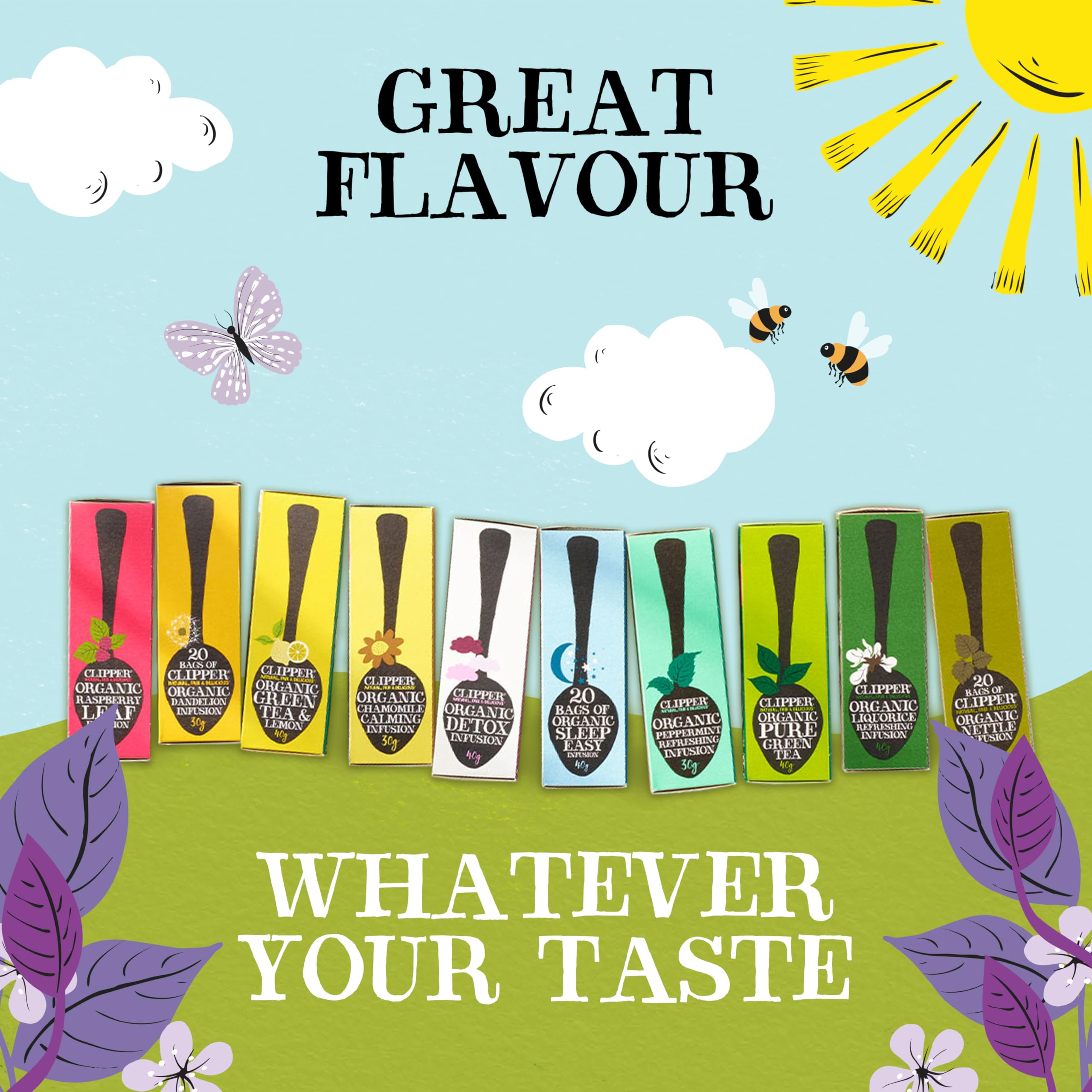 Clipper - Bio-Früchteteebeutel „Berry Burst“ | 150 umhüllte Beutel (6 x 25) | Koffeinfreier Kräutertee 6