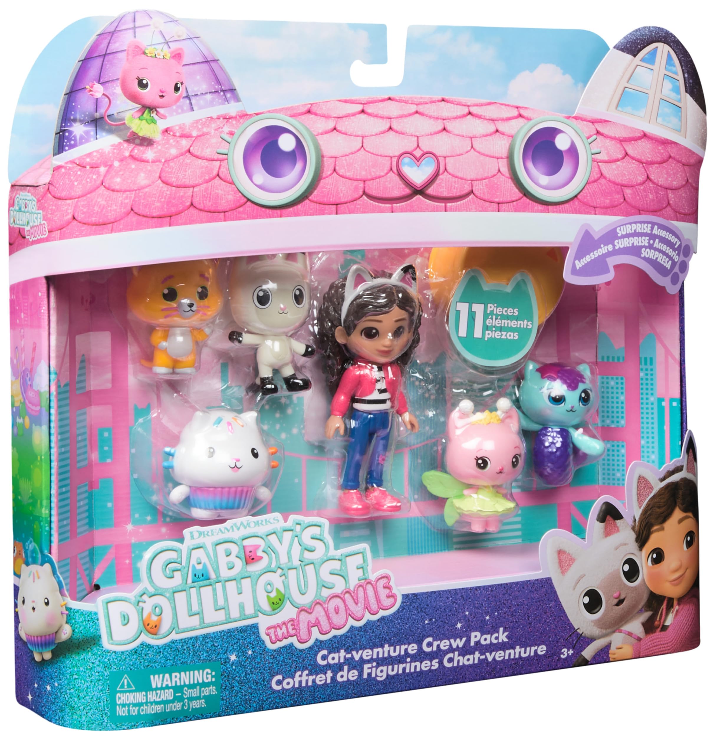 Gabby's Dollhouse: The Movie Cat-venture Crew Pack - 11-Piece Toy Figure Set 4