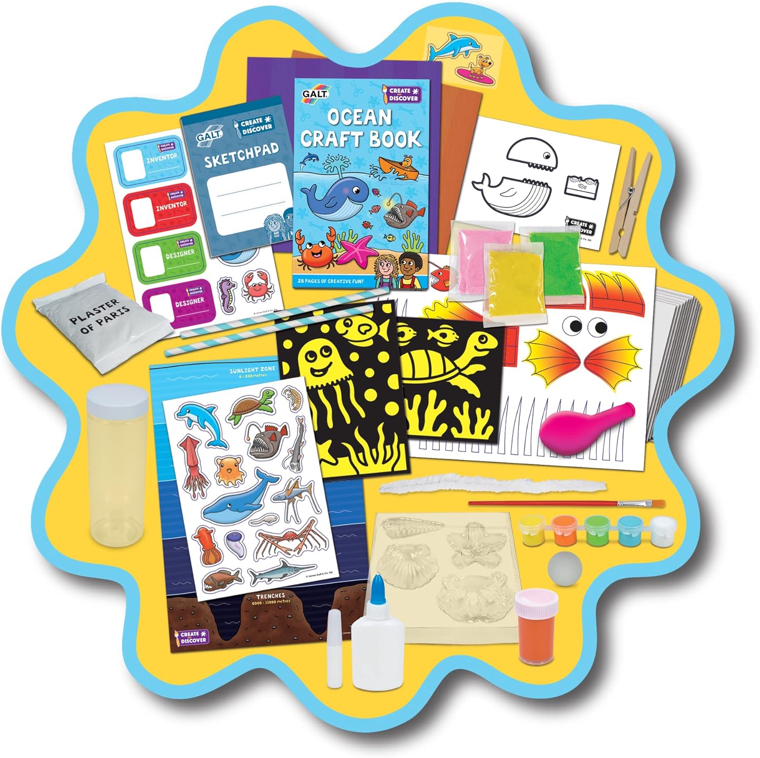Galt Create and Discover Ocean Craft Kit - Educational STEAM Activities for Kids Ages 5+ 3