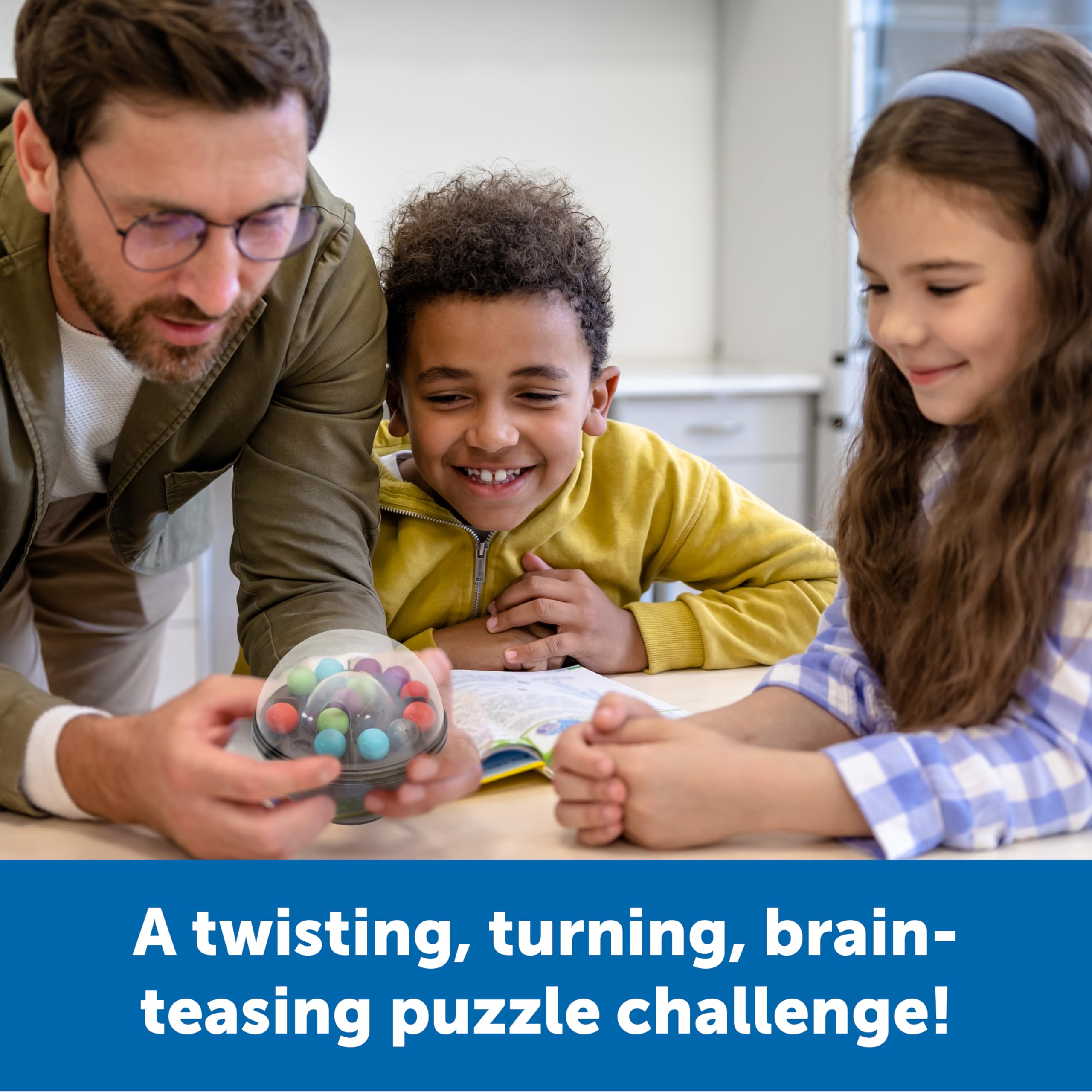 Learning Resources Scramboozle Puzzle Ball - Twist & Turn Marble Challenge Game for Kids 6-10 8