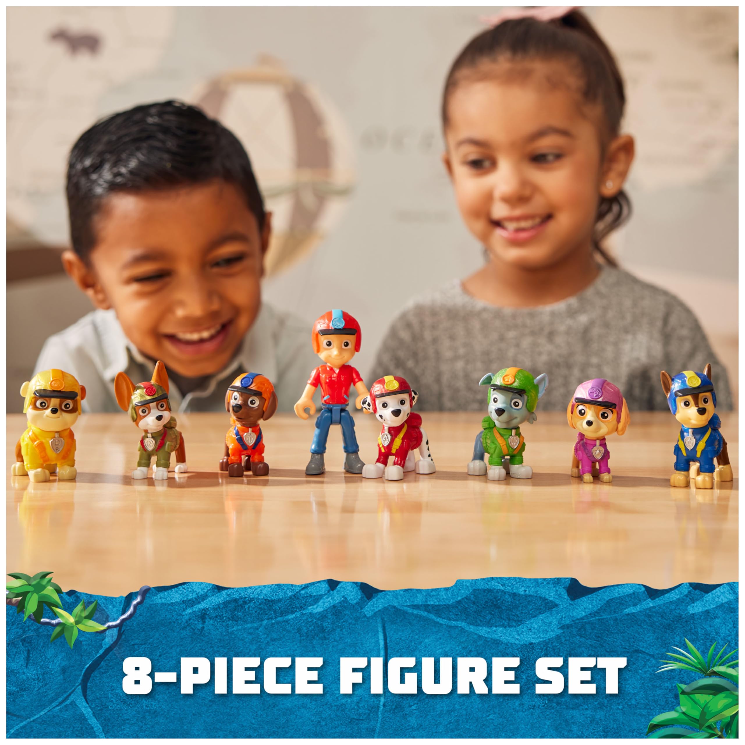 PAW Patrol: Jungle Pups Action Figures Gift Pack - 8 Collectible Figures for Kids 3+ 6