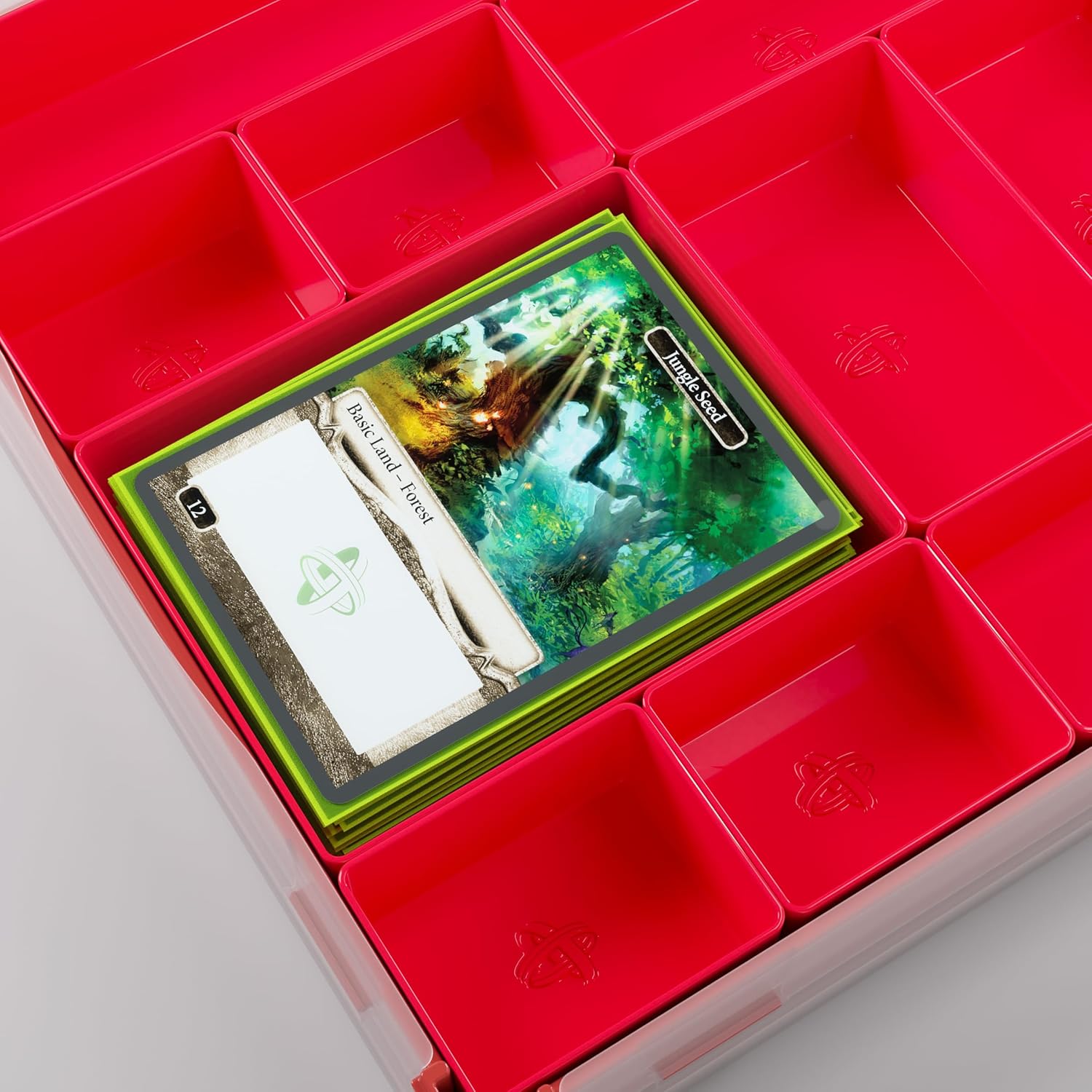 Gamegenic Token Silo XL Red - Board Game Storage with 15 Removable Compartments 6