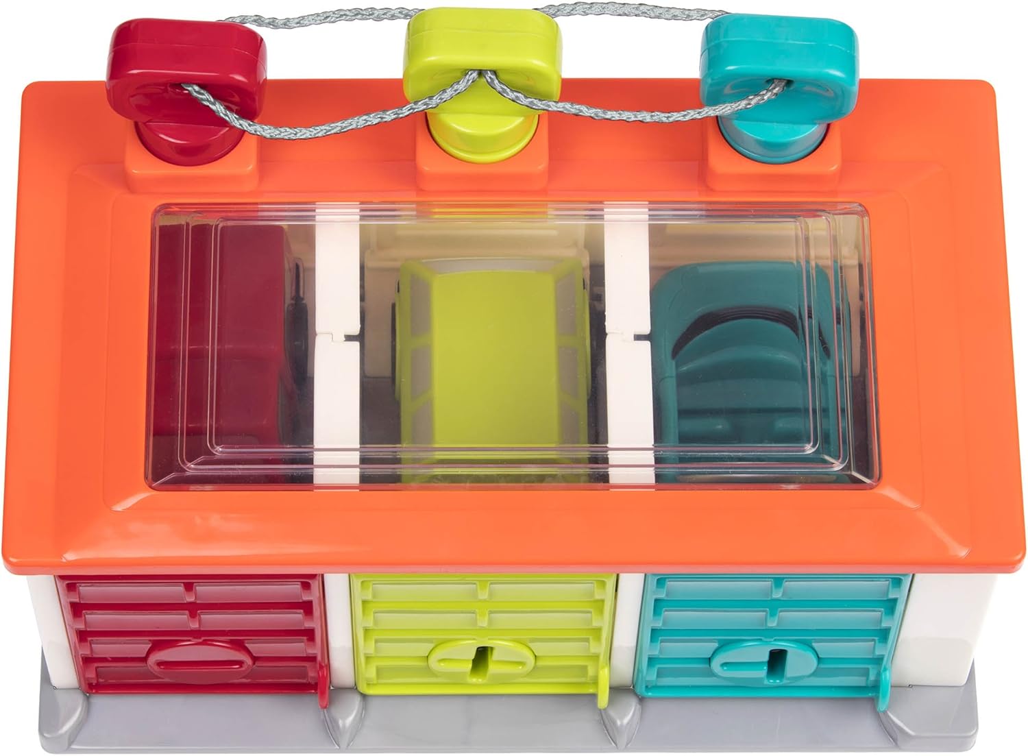 Battat 3 Car Garage Shape Sorter Toy - Educational Playset for Toddlers 12 Months & Up 7