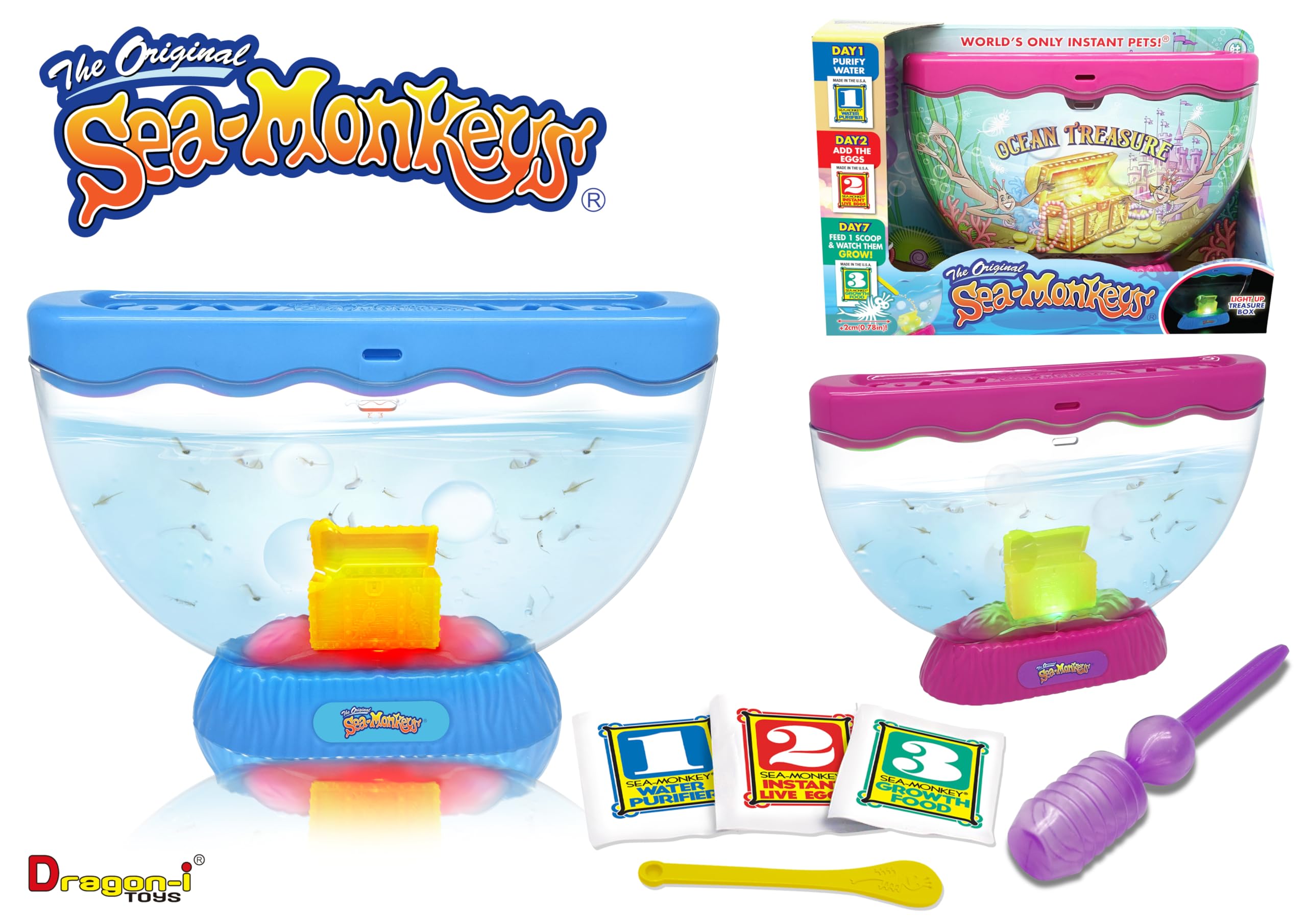 Sea Monkeys Ocean Treasure Aquarium - Educational Science Kit for Kids 6+ 17