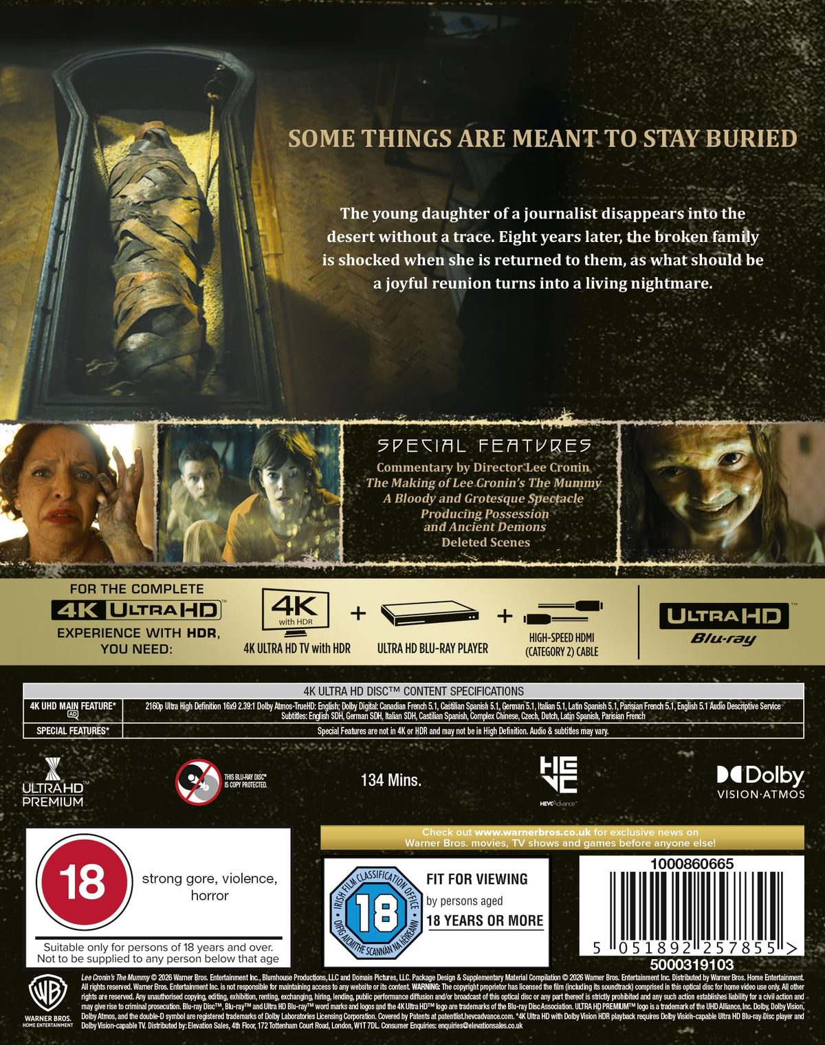 Lee Cronin's The Mummy [4K UHD Blu-ray]