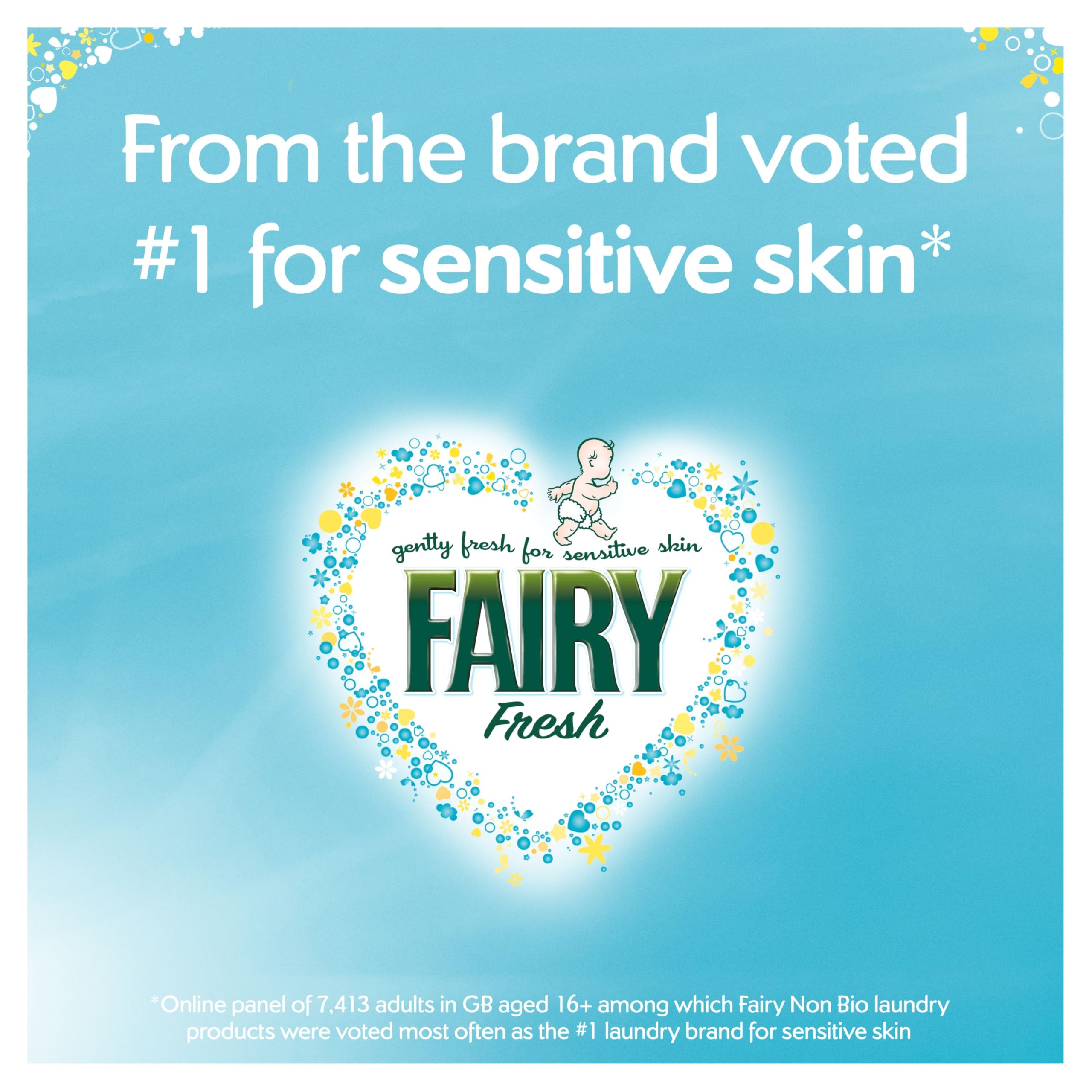 Fairy Non Bio - Duftverstärker für die Waschlotion mit Seidenbaumblüte und Jasmin, 6 Packungen x 155 g 3