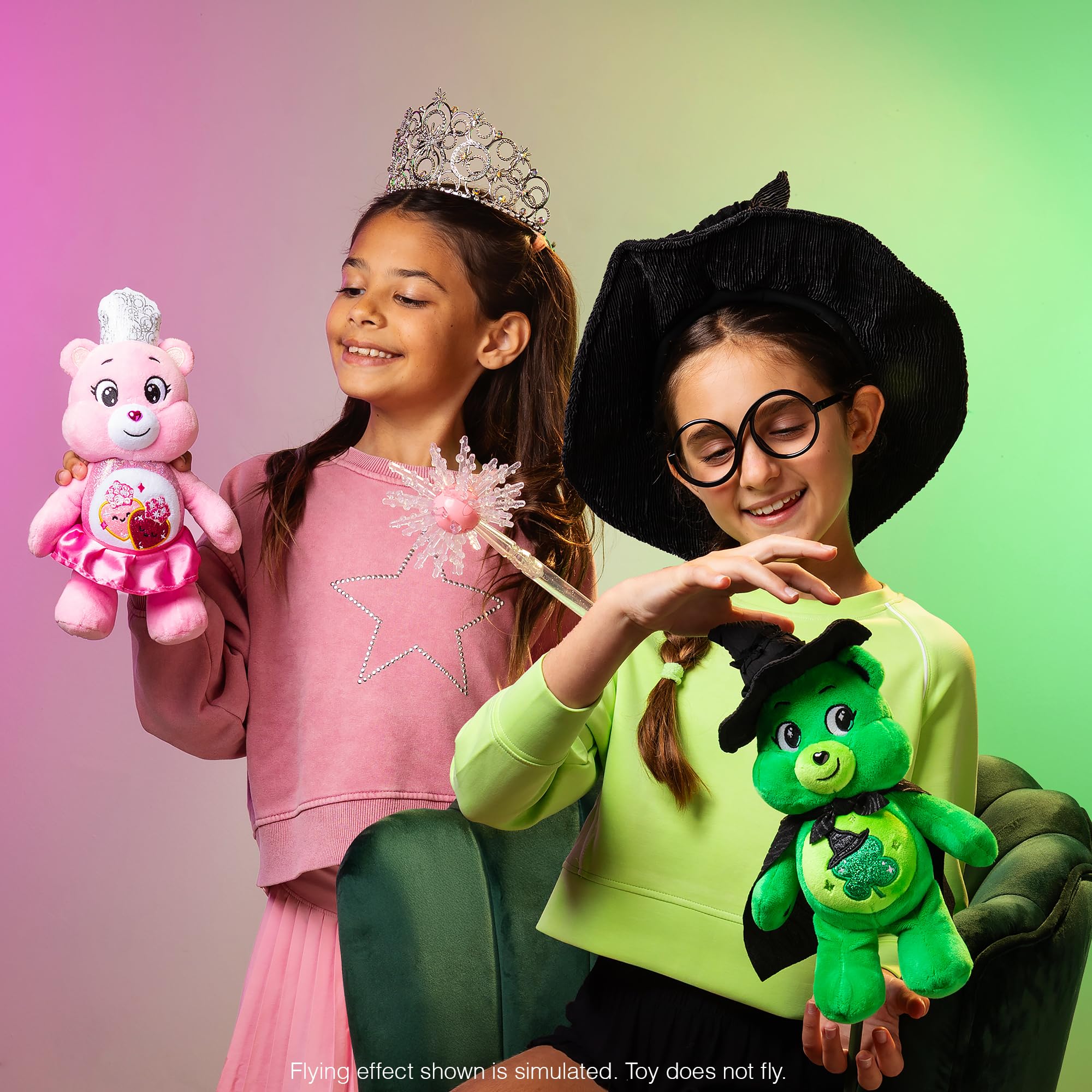 Care Bears x Wicked Good Luck Bear as Elphaba 22cm Plush - Collectible Stuffed Animal 4