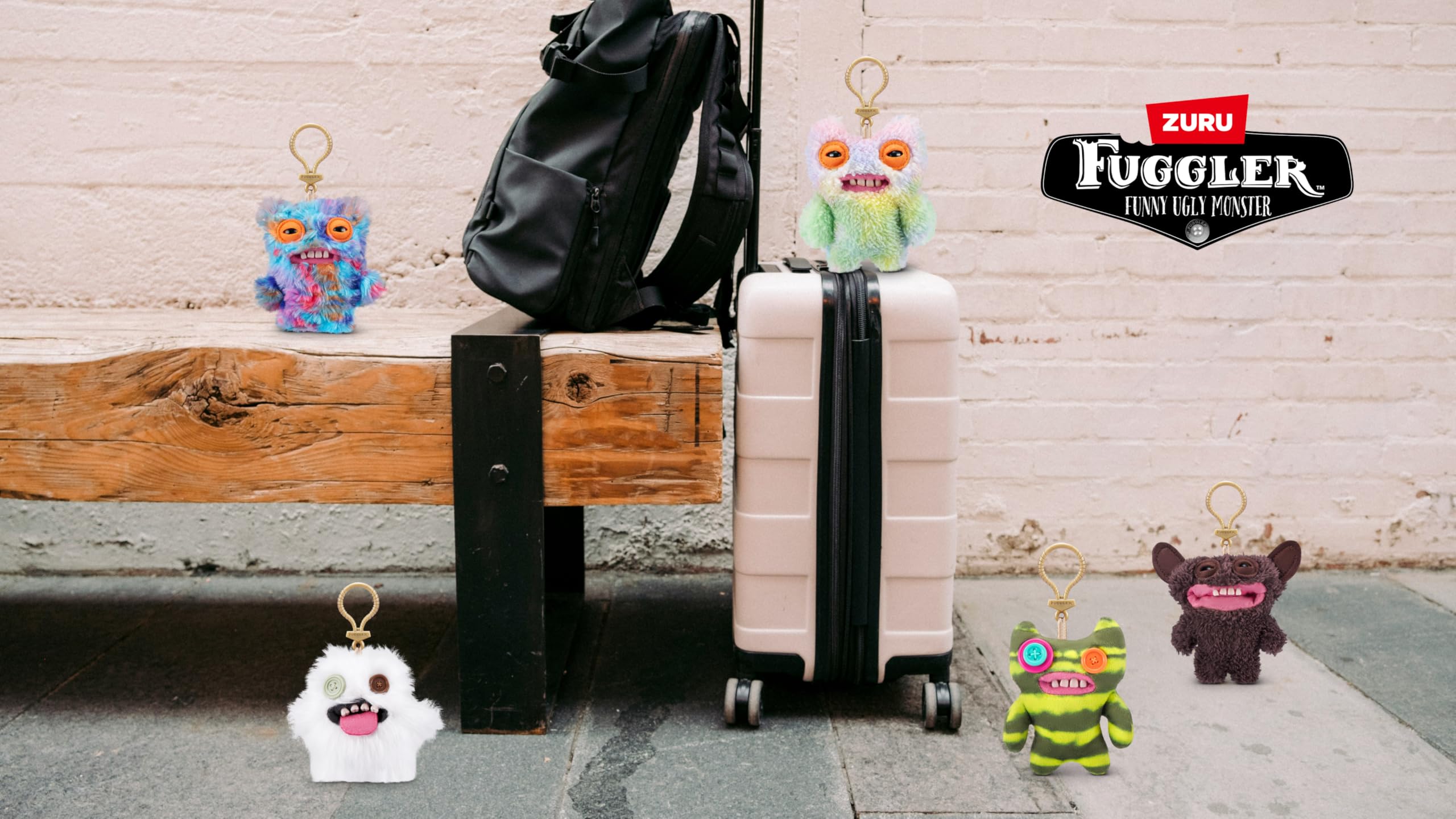 Fuggler Key Rings Series 3 - 5" Funny Ugly Monster Plush Collectible 5