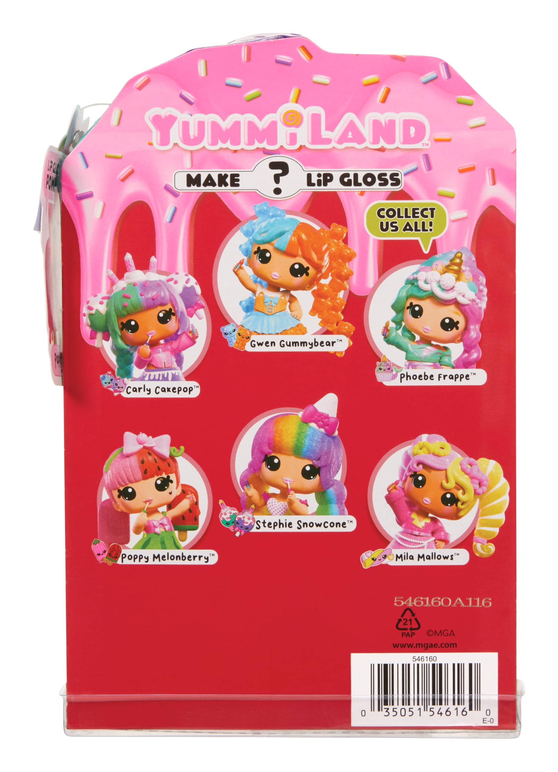 Yummiland Lip Gloss Doll - Mystery Color Change Series, Poppy Melonberry 7