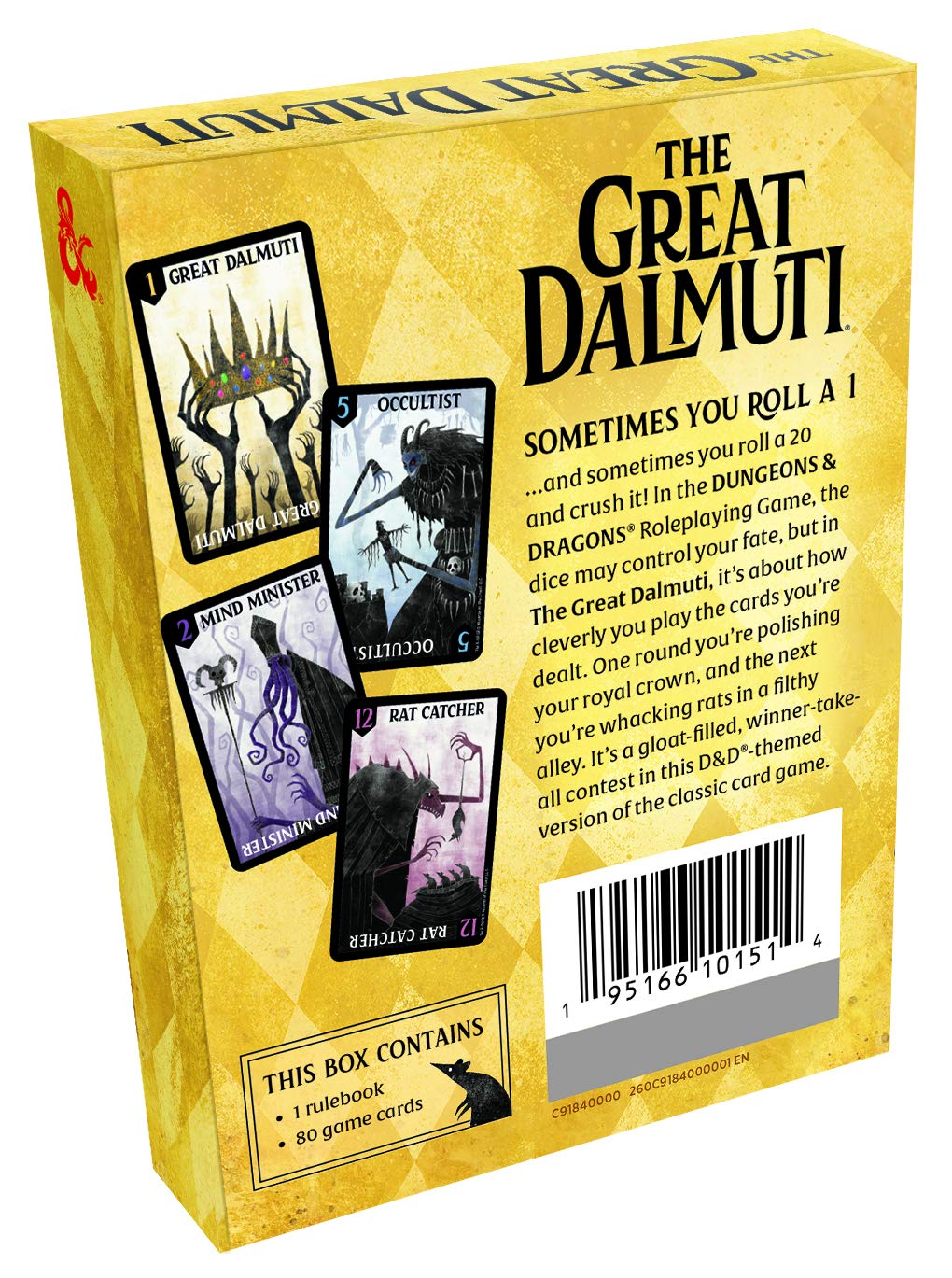 Dungeons & Dragons The Great Dalmuti Card Game