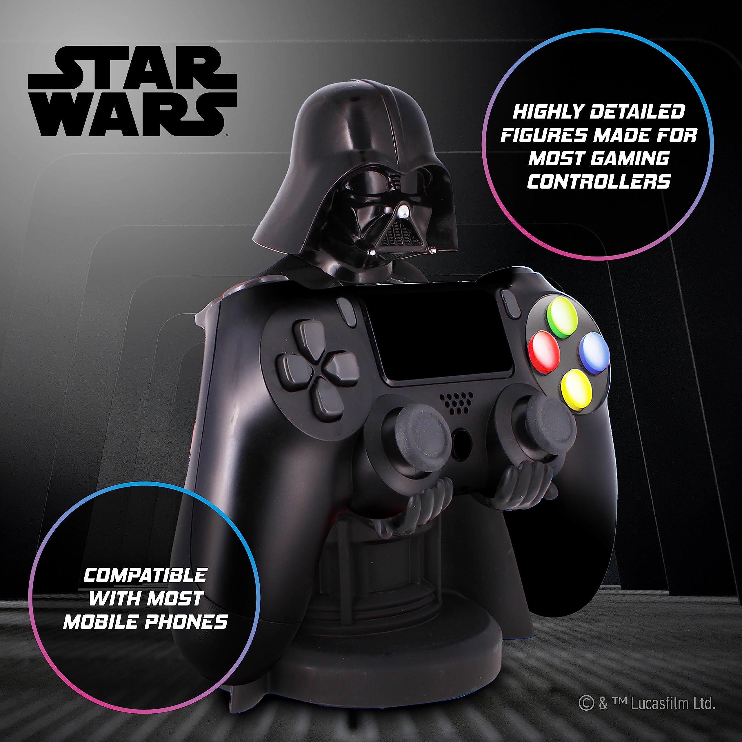Star Wars Darth Vader Controller & Phone Holder for Xbox, PlayStation, Nintendo Switch 4