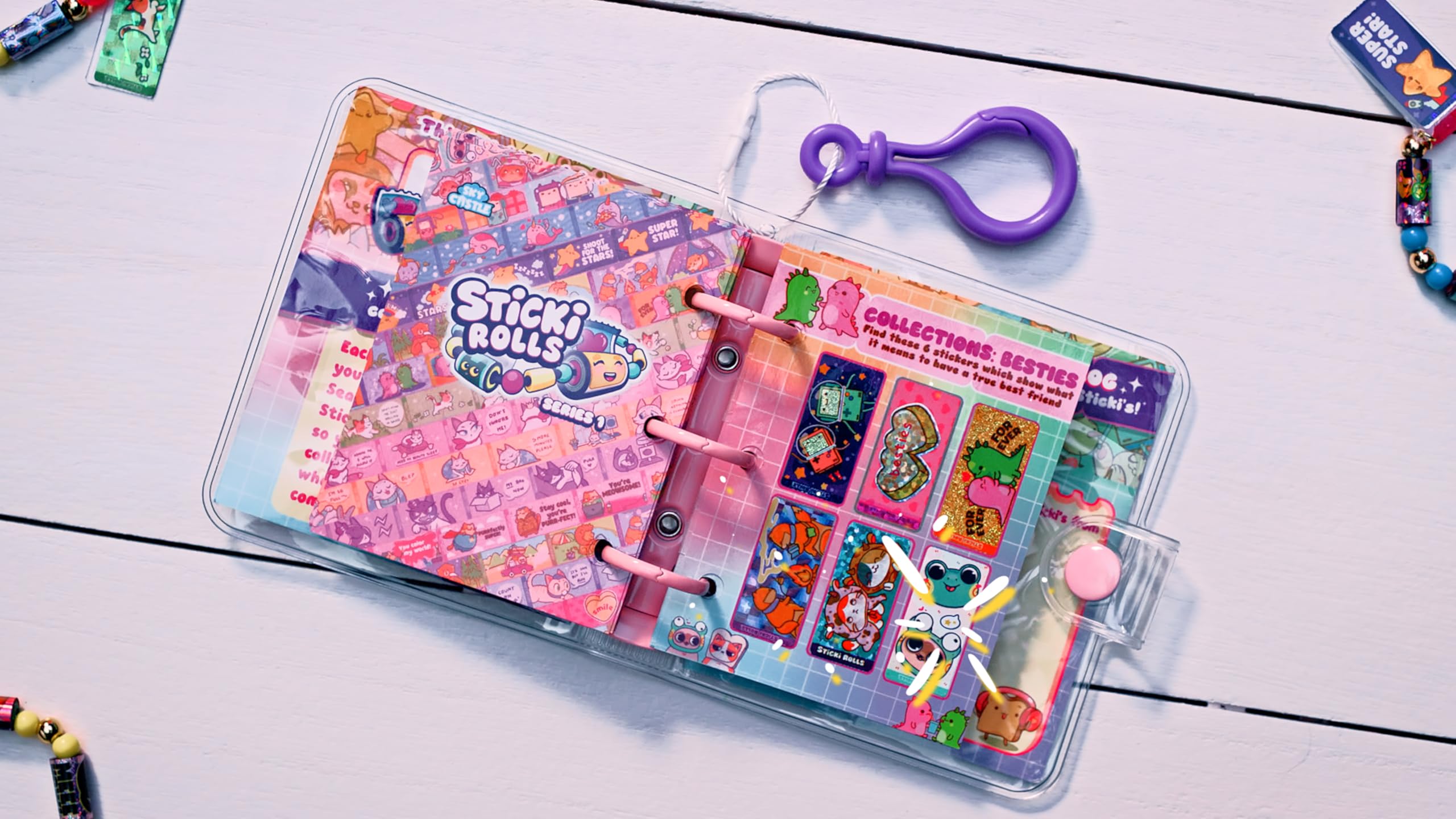 Sky Castle Anna & Erin BFF Pack Sticki Rolls Wearable Sticker Bracelets 4