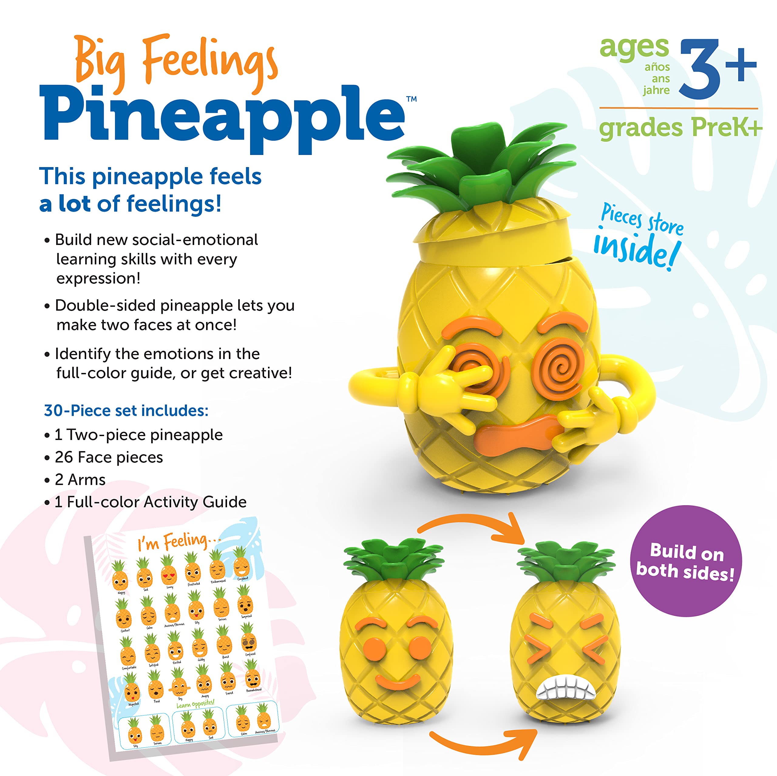 Learning Resources Big Feelings Pineapple - SEL Social-Emotional Learning Toy for Ages 3+ 3
