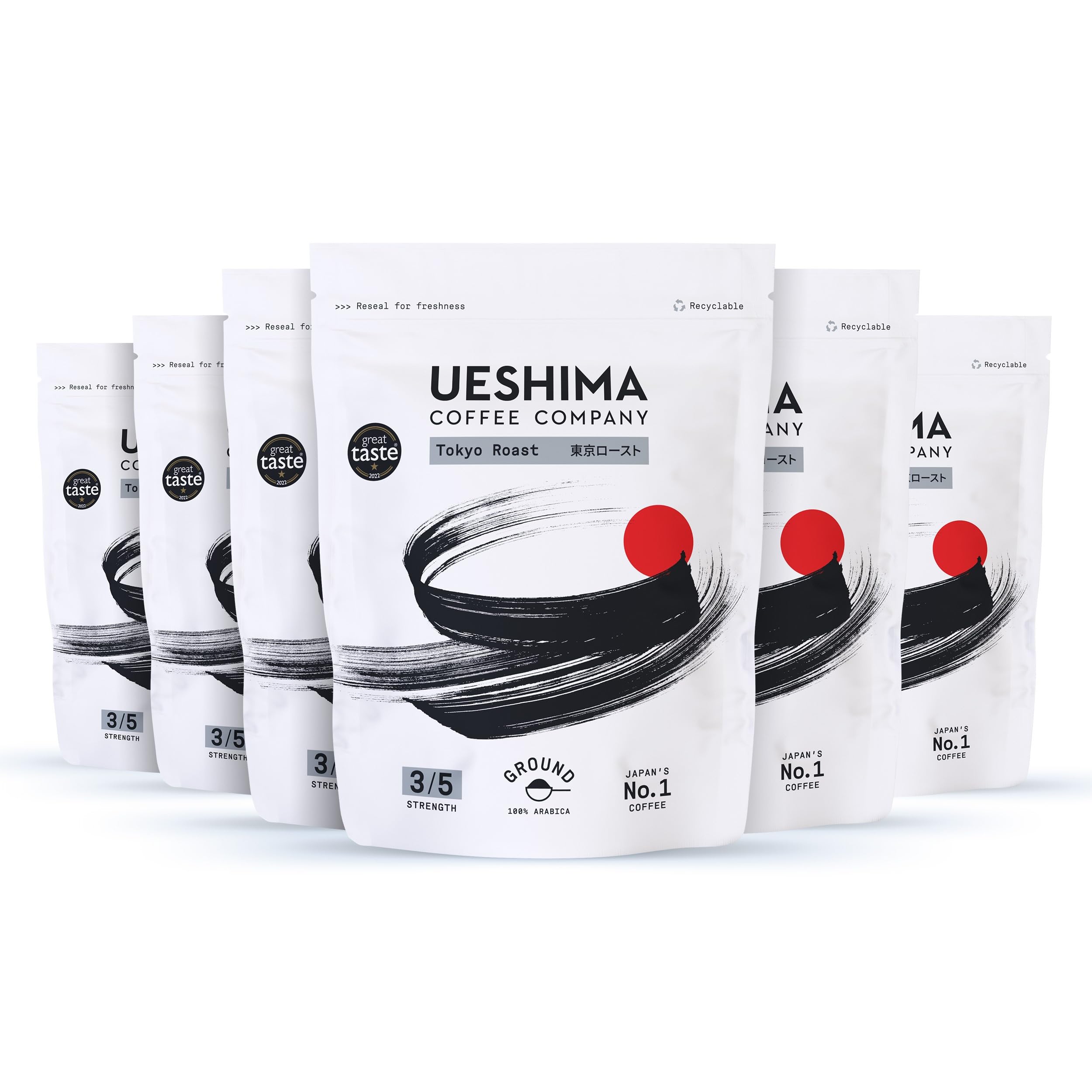 Ueshima Coffee Company - Tokyo Roast Ground Coffee 250g (Pack of 6)