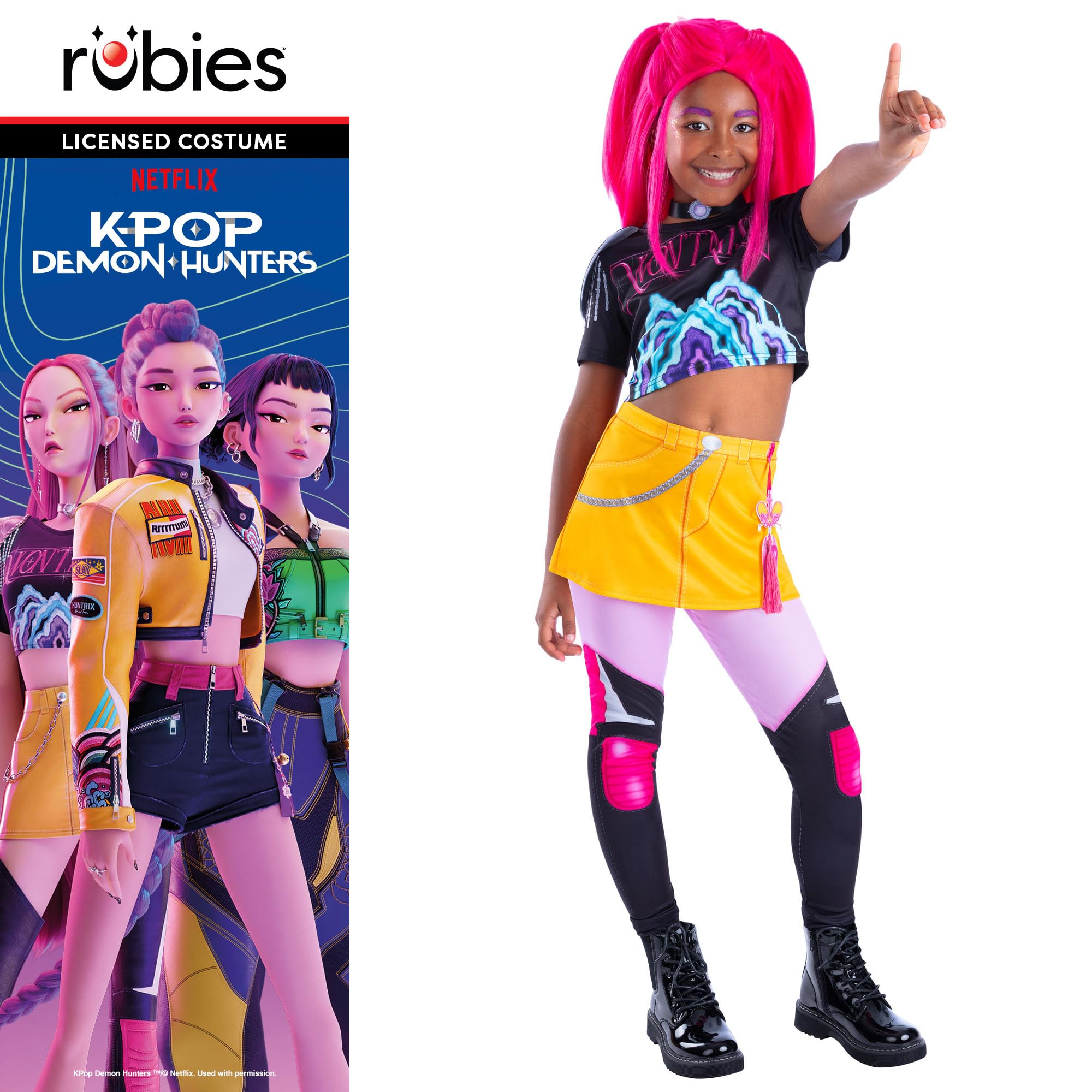 Rubies Official K-Pop Demon Hunters Mira Child Costume - Size Age 9-10 Years 5
