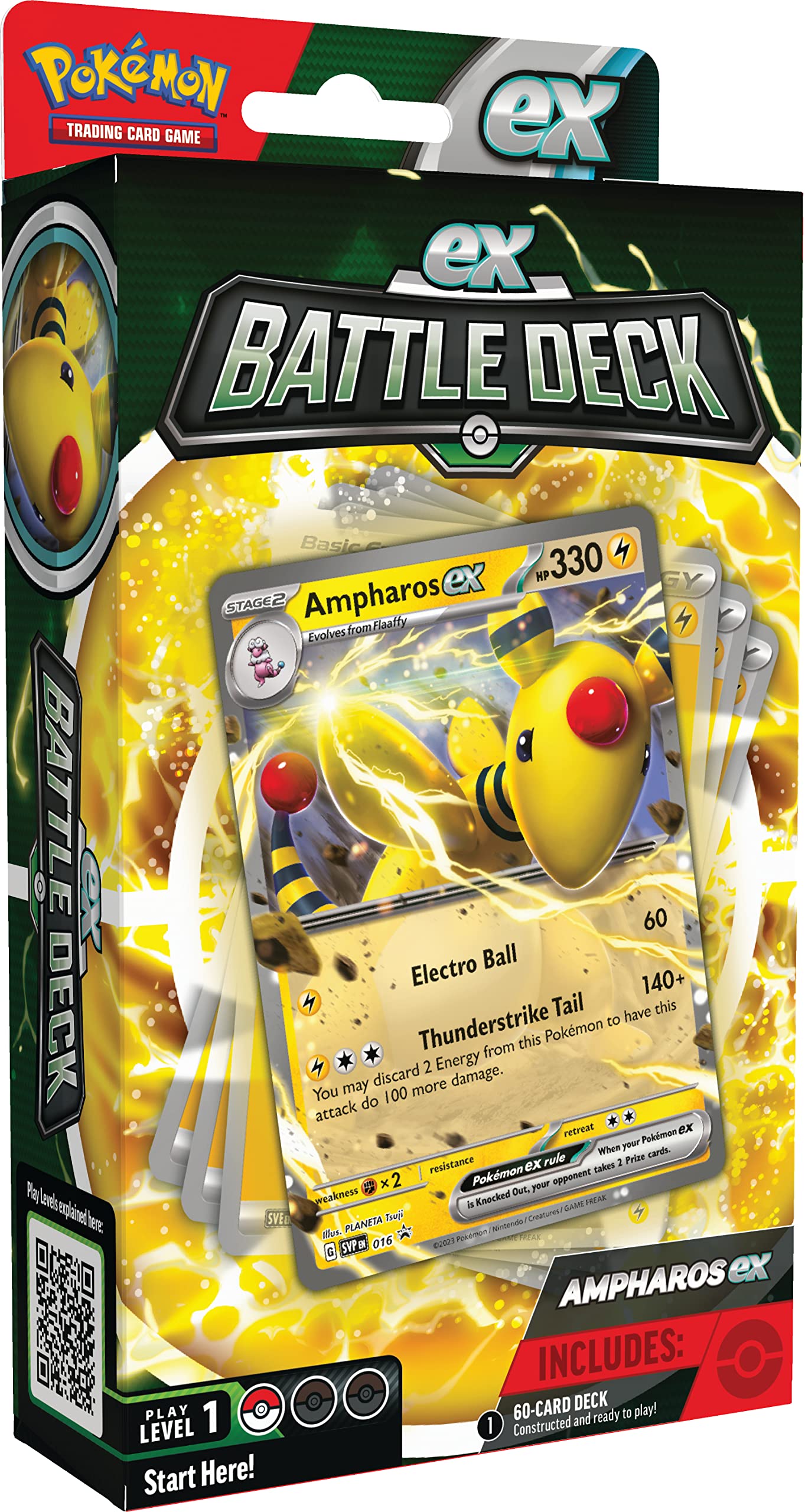 Pokémon Ampharos ex Battle Deck - Ready-to-Play 60-Card Deck | Age 6+ 1