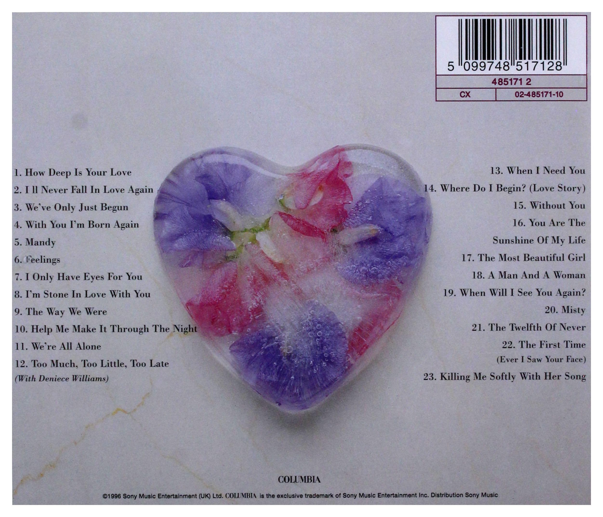 Johnny Mathis - Love Songs Audio CD 3
