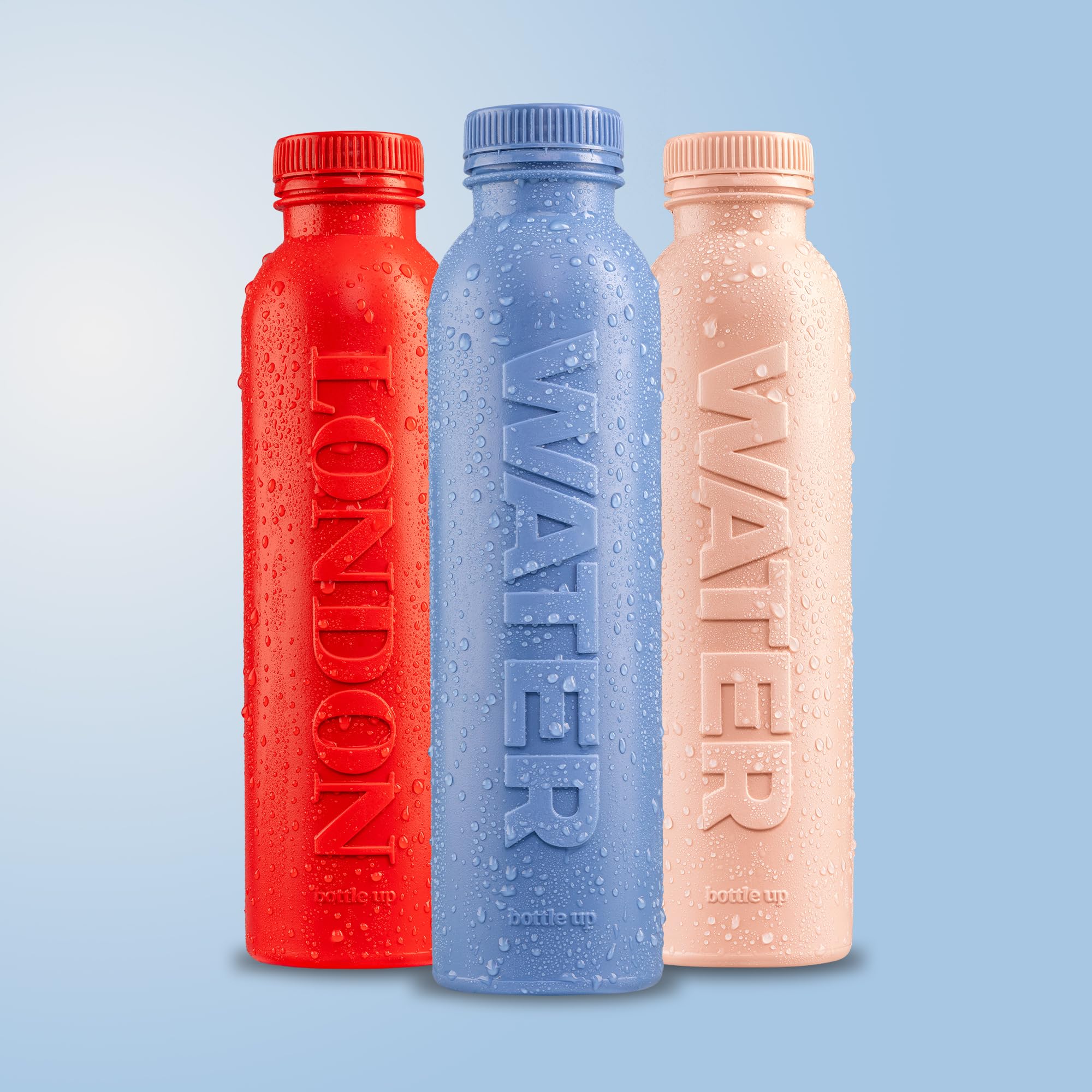 Bottle Up Wiederverwendbare BPA-freie Wasserflasche 500 ml – London Red, vorgefüllt mit reinem stillem Quellwasser 7