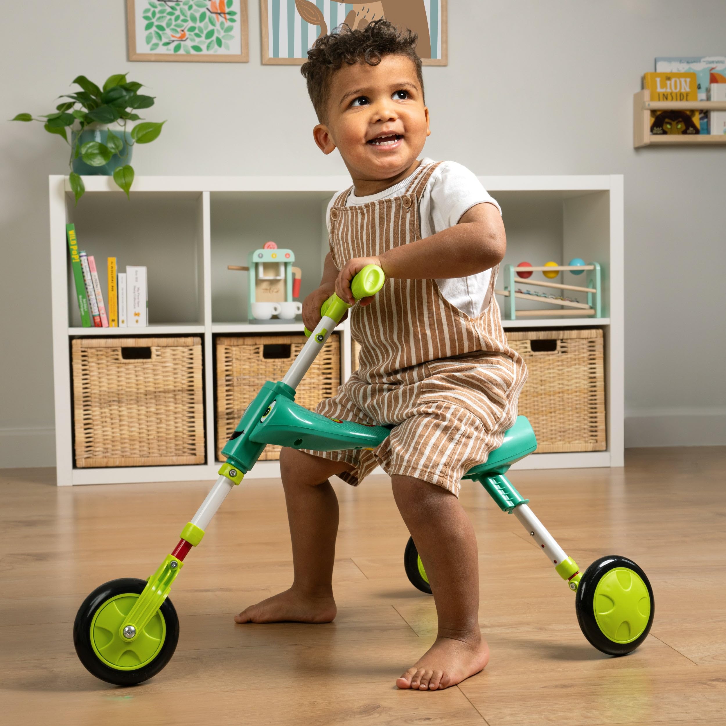 Scuttlebug 8555 XL Ride-On Trike - Green/Blue | Ages 2-4 | Adjustable Legs