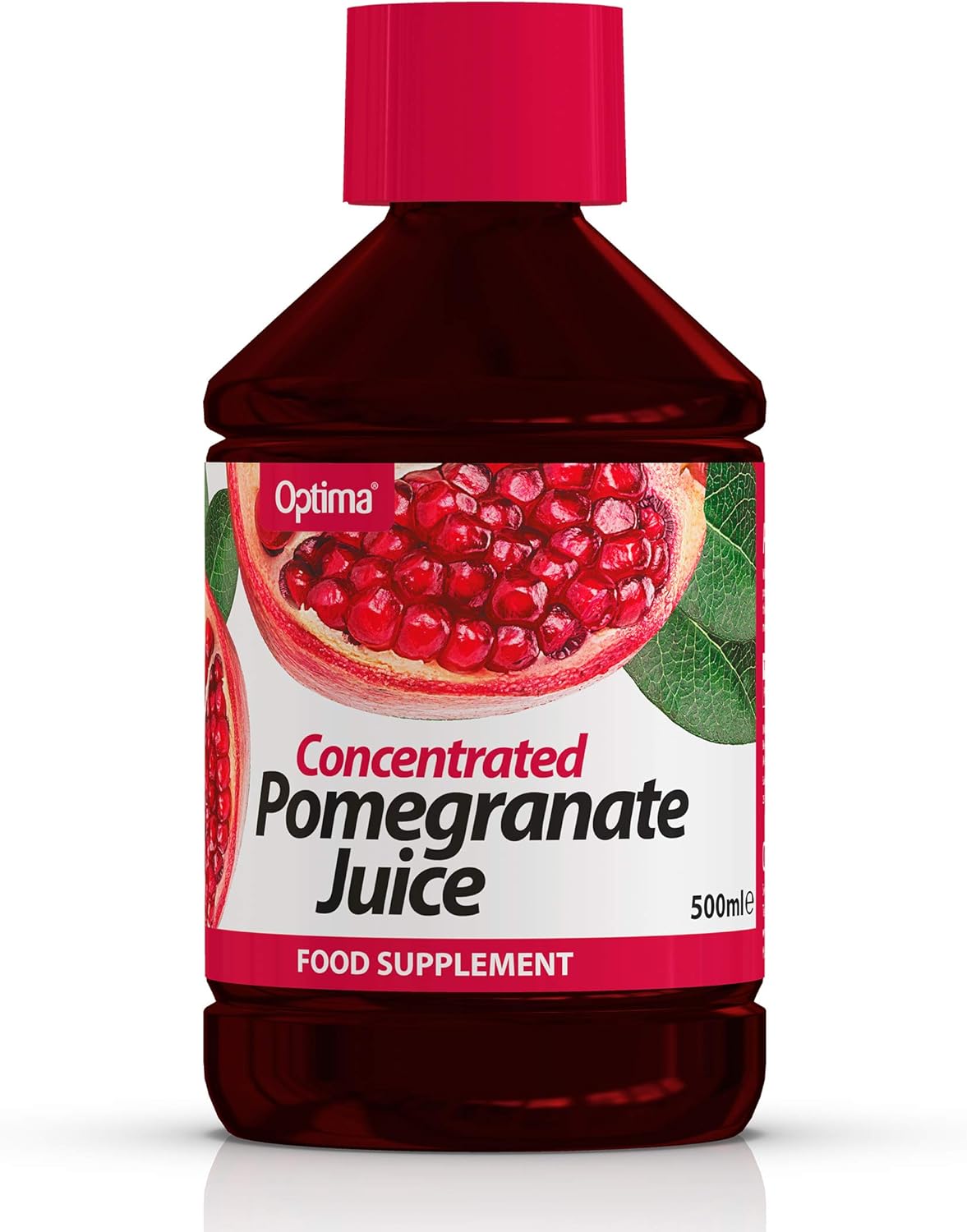 Optima Pomegranate Juice Concentrate 500ml - Vegan Liquid Food Supplement