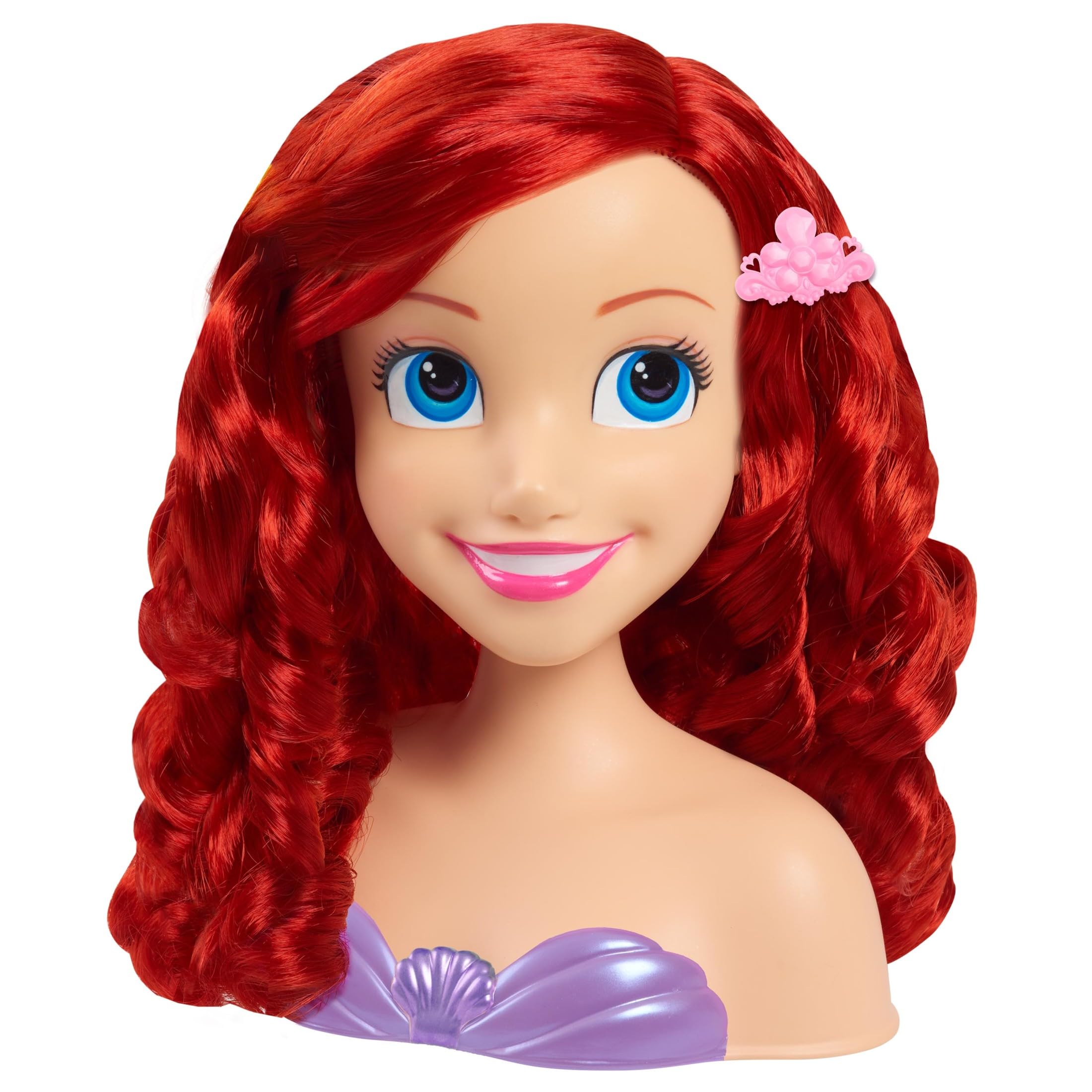 Disney Princess Ariel Hairdressing Head with 7 Accessories 6