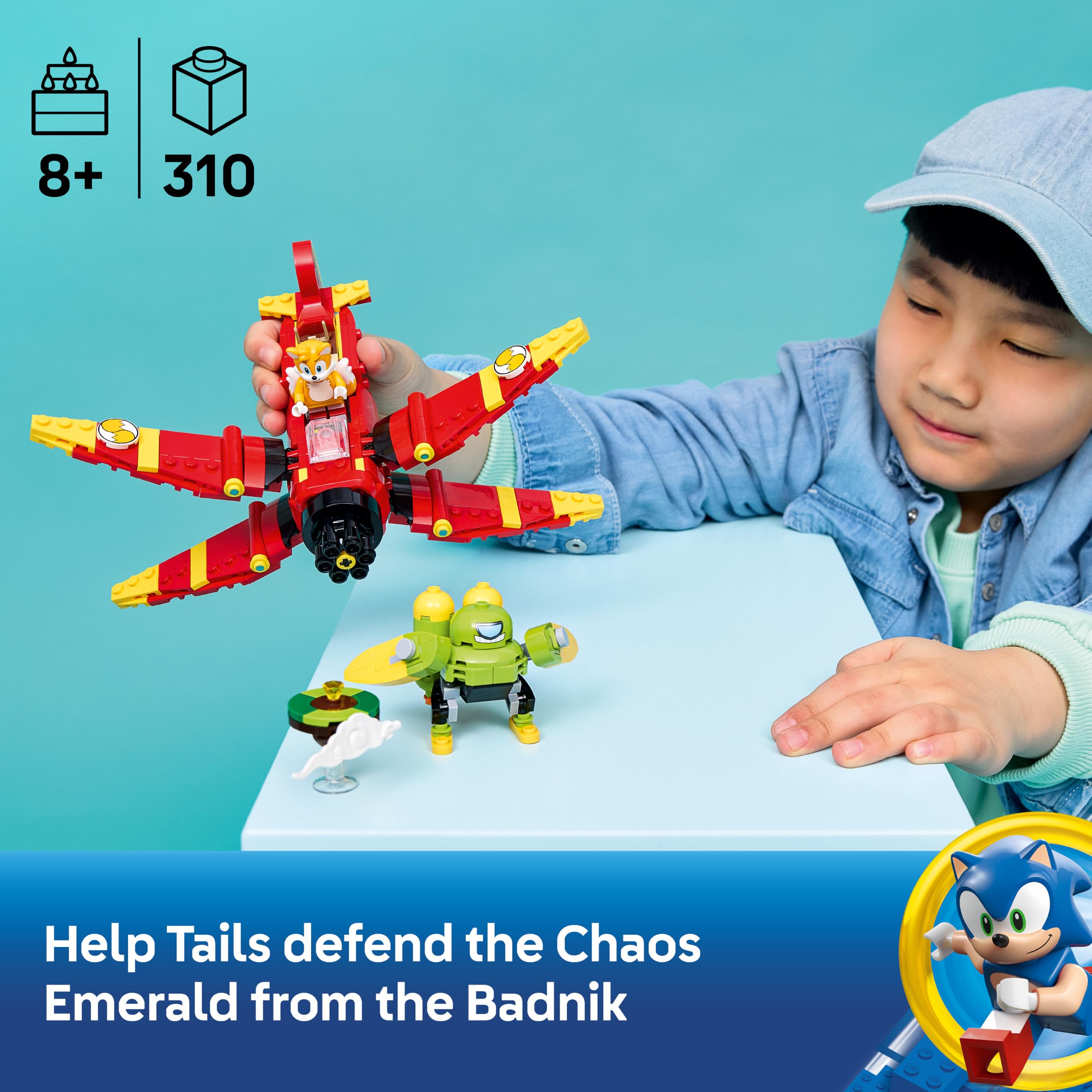 LEGO Sonic the Hedgehog Tails' Tornado-1 Plane Building Set 77119 - Ages 8+