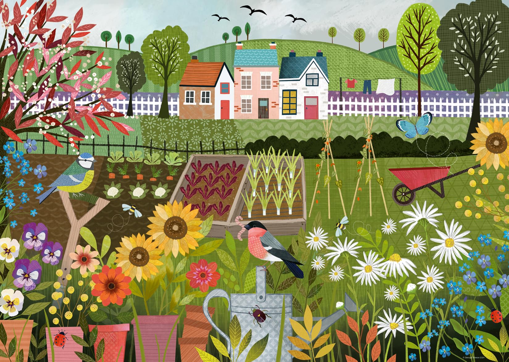 Ravensburger Garden Allotment Jigsaw Puzzle - 1000 Pieces | Premium Quality | Ages 12+