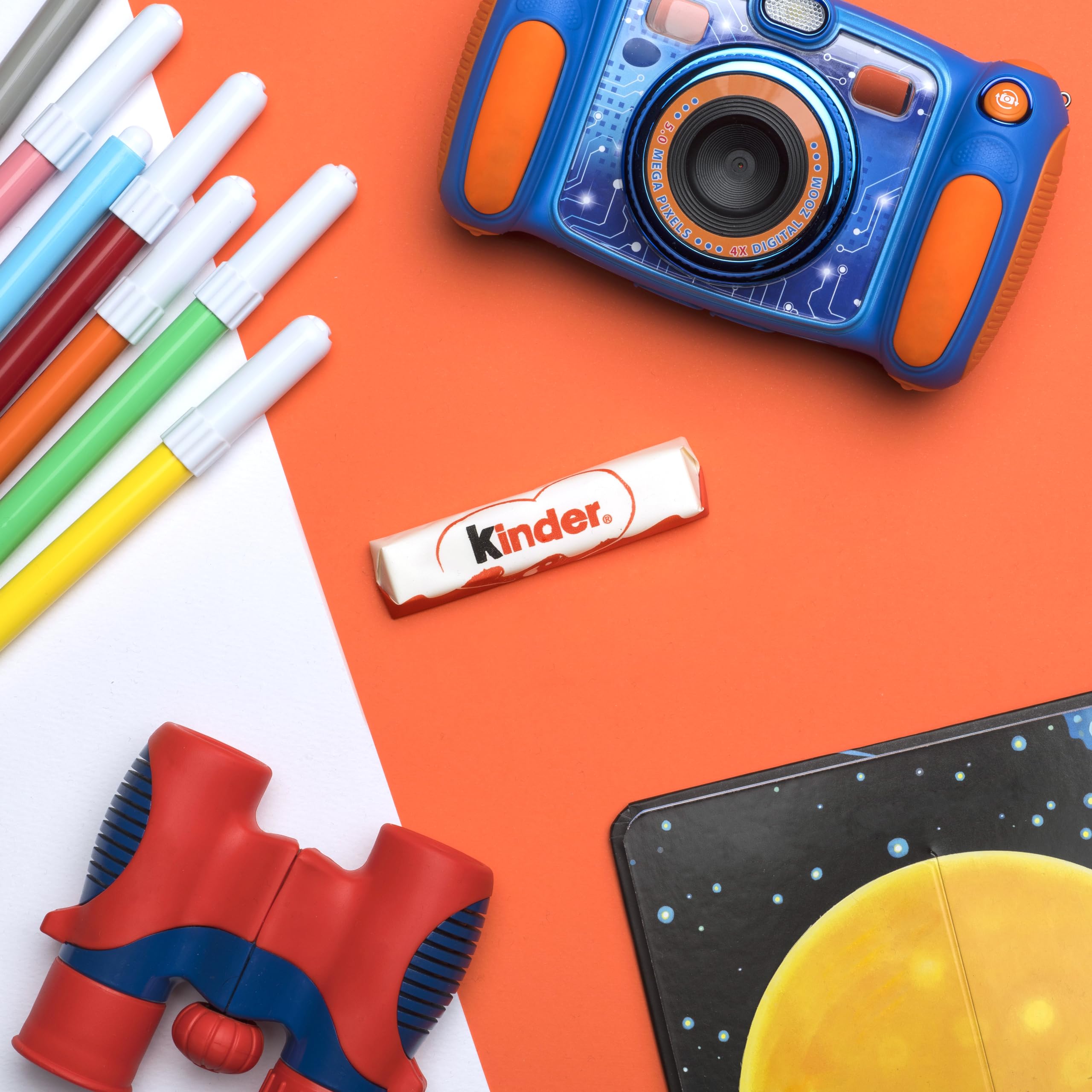 Kinder Chocolate Small Bars, Bulk Gift Box, Fine Milk Chocolate with Milky Filling 6