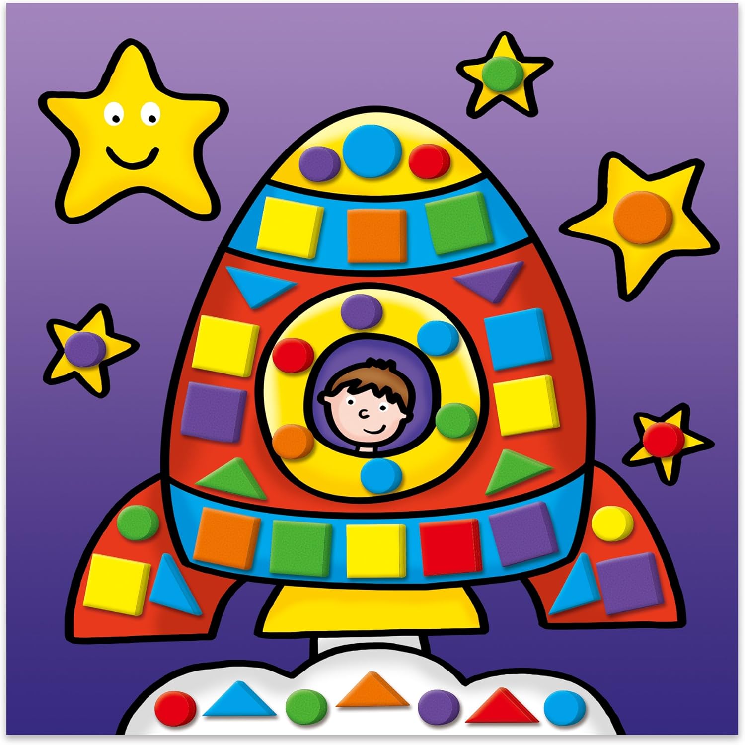 Galt First Mosaic Pictures - Educational Foam Tile Art Set for Kids 3+