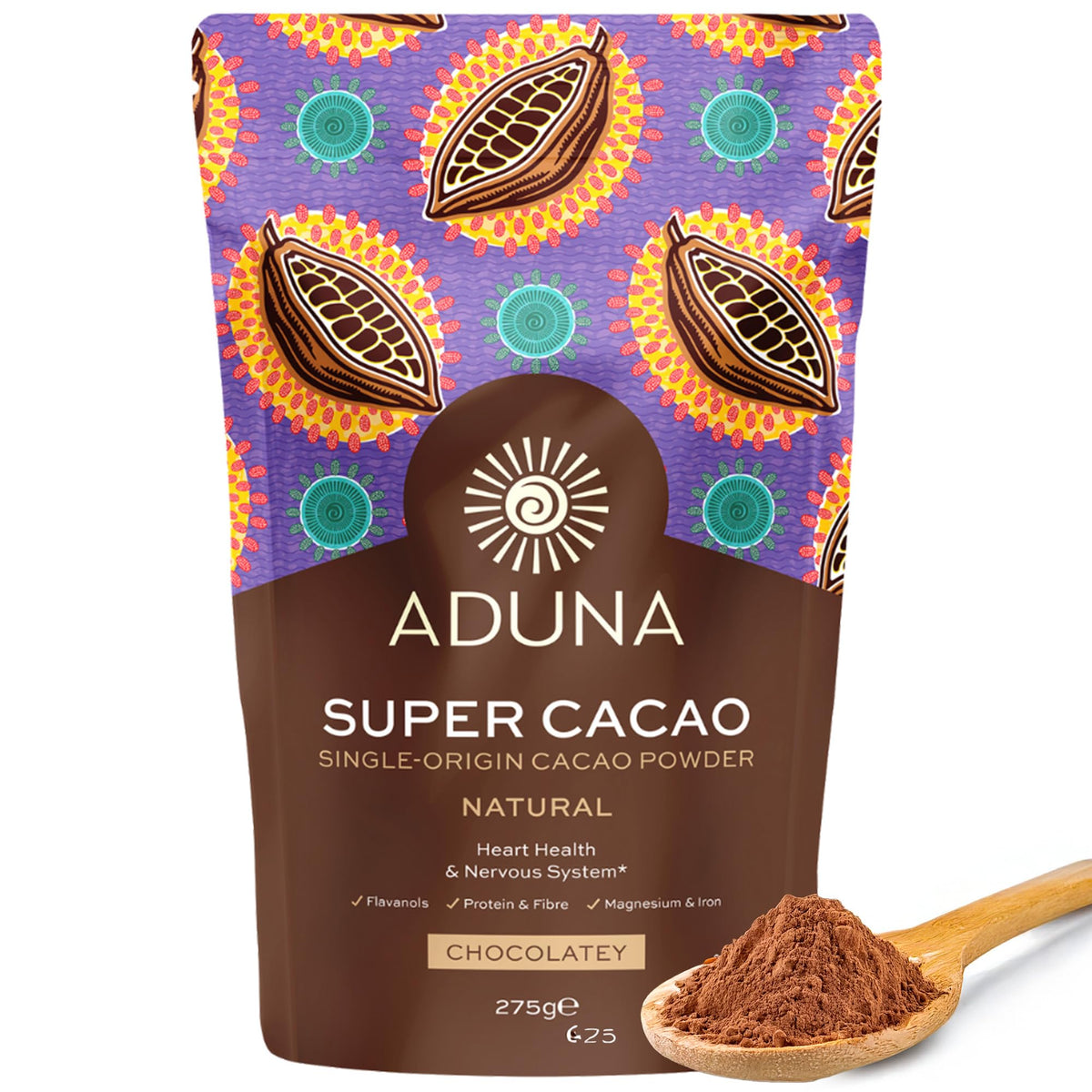 Aduna High Flavanol Super-Cacao Powder - 275g Cocoa